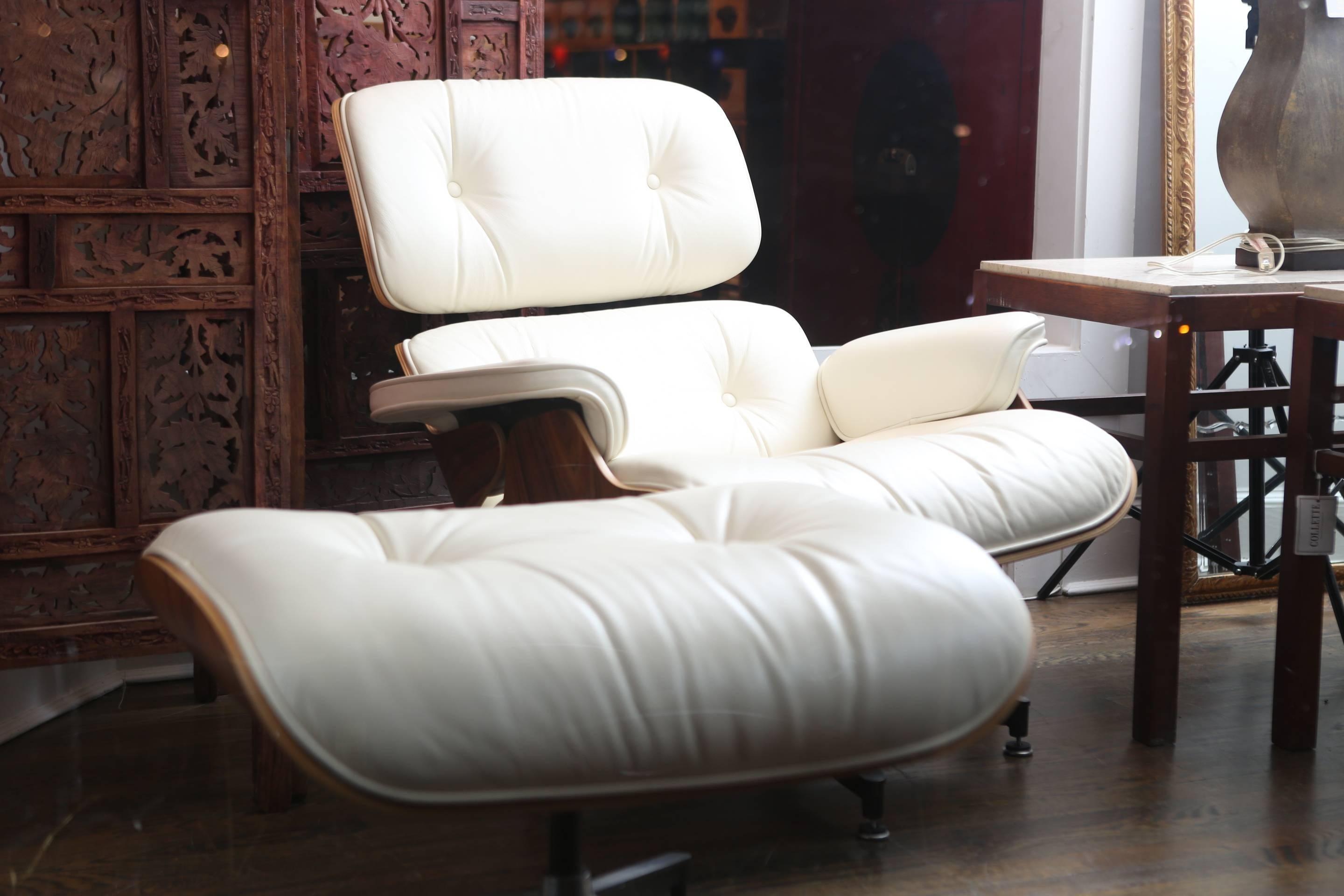 Contemporary Eames Lounge Chair and Ottoman
