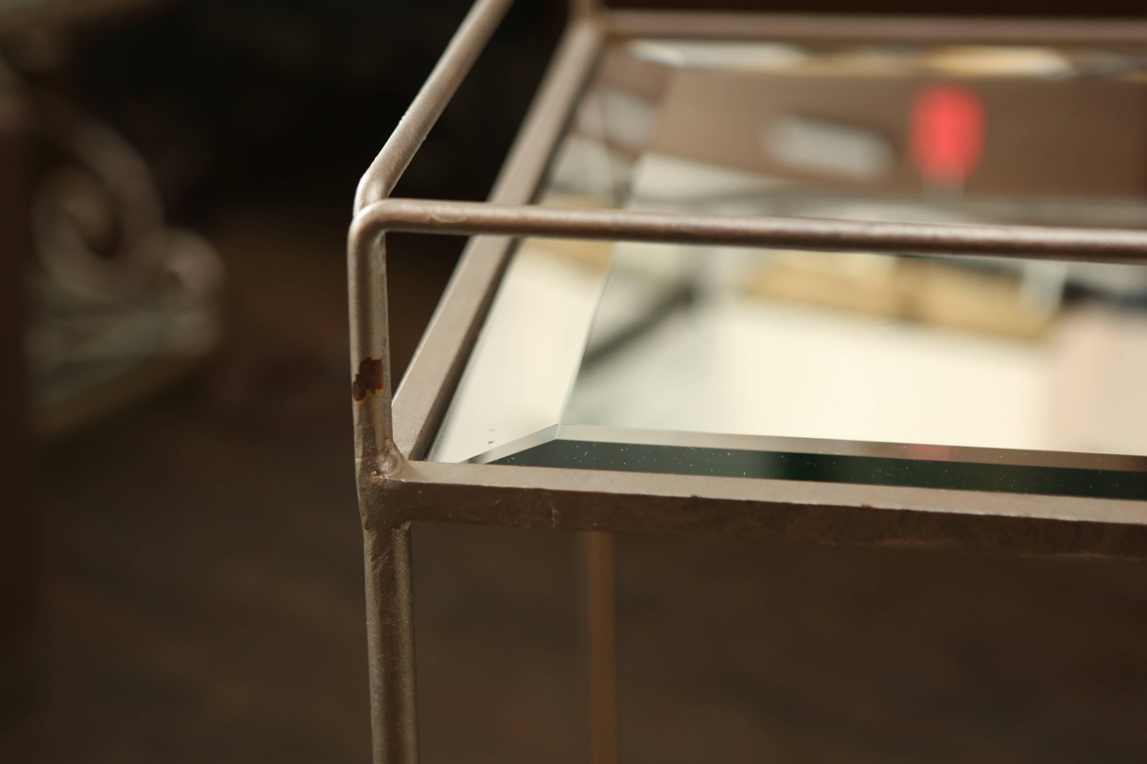 Mid-Century Modern Mid-Century Mirrored Bar Cart