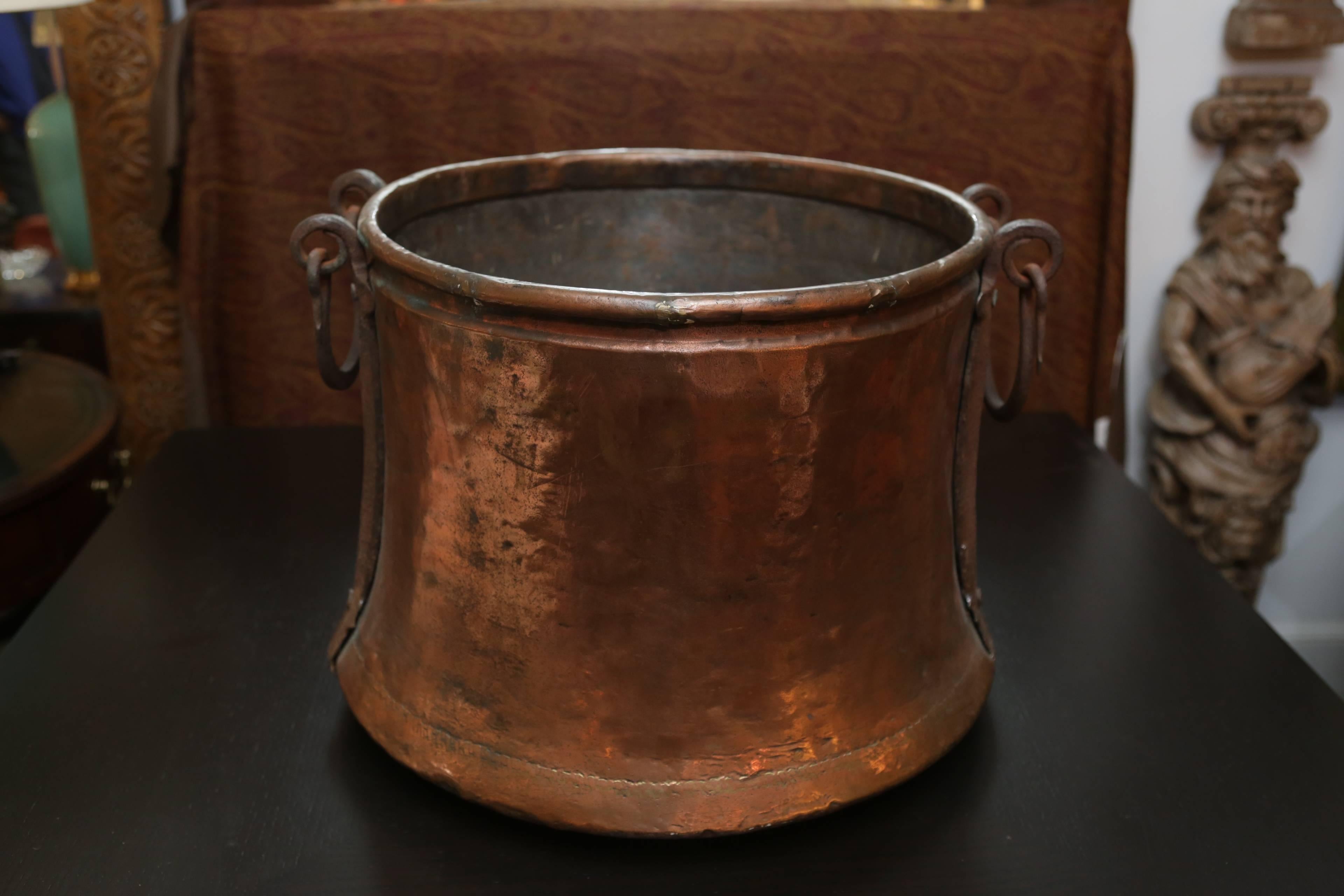 19th Century Turkish Copper Bucket 2