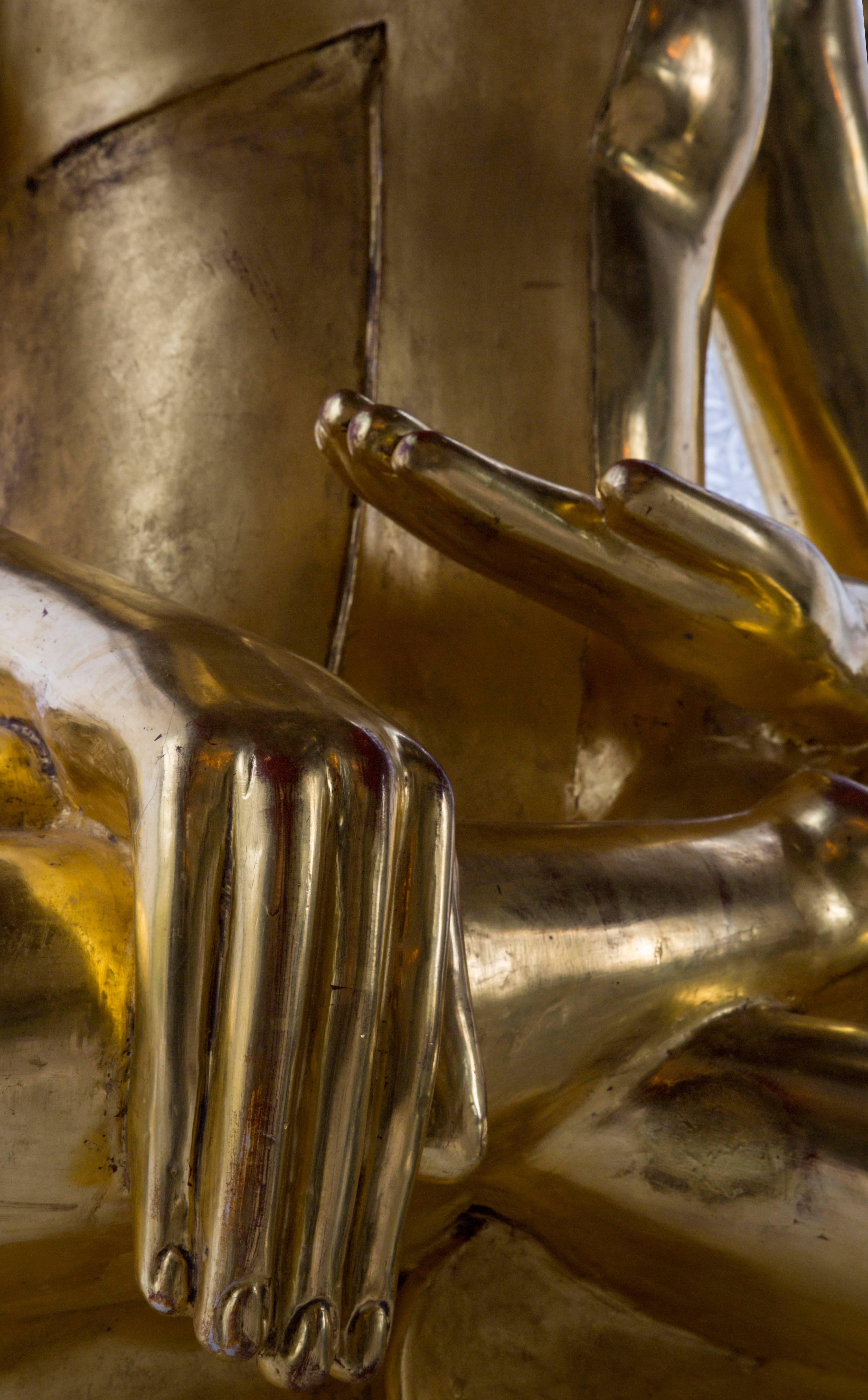 24-Karat Gold Leaf Healing Buddha Statue 1
