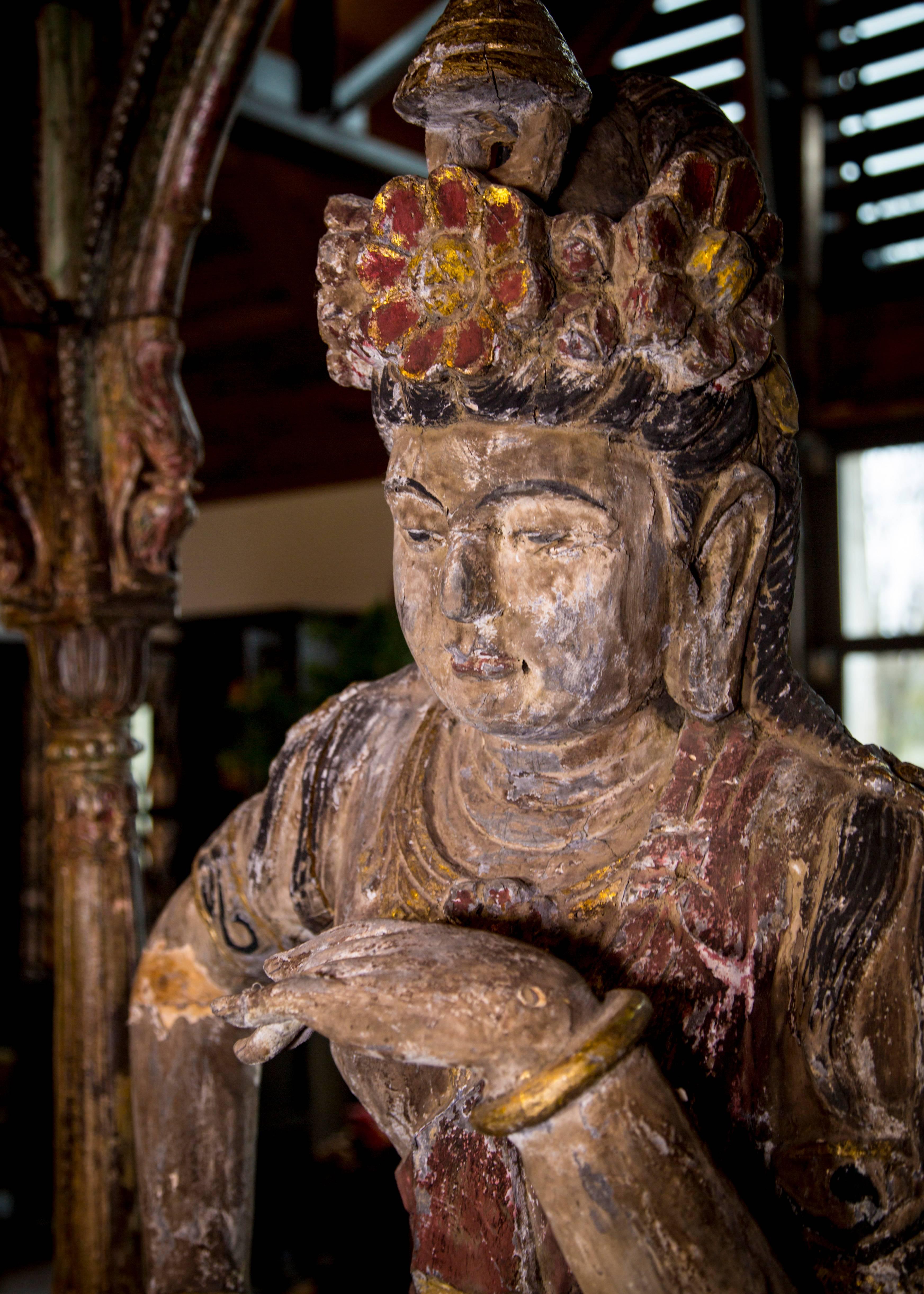 Wood Altar and Staue of Guanyin