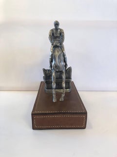 Ralph Lauren Polo Statue with Leather Base