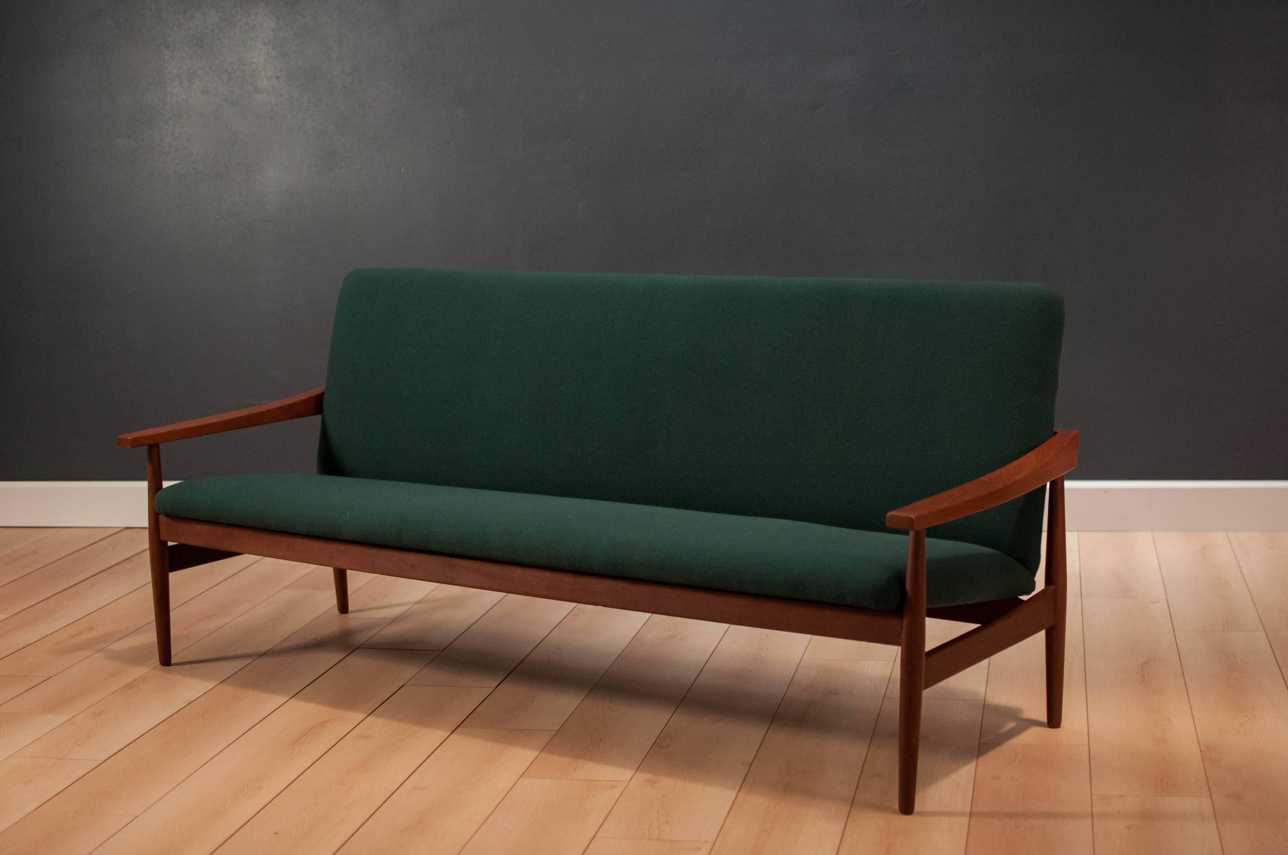 Mid-20th Century Mid-Century Modern Sculptural Teak Sofa