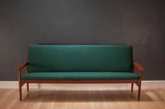 Mid-Century Modern Sculptural Teak Sofa