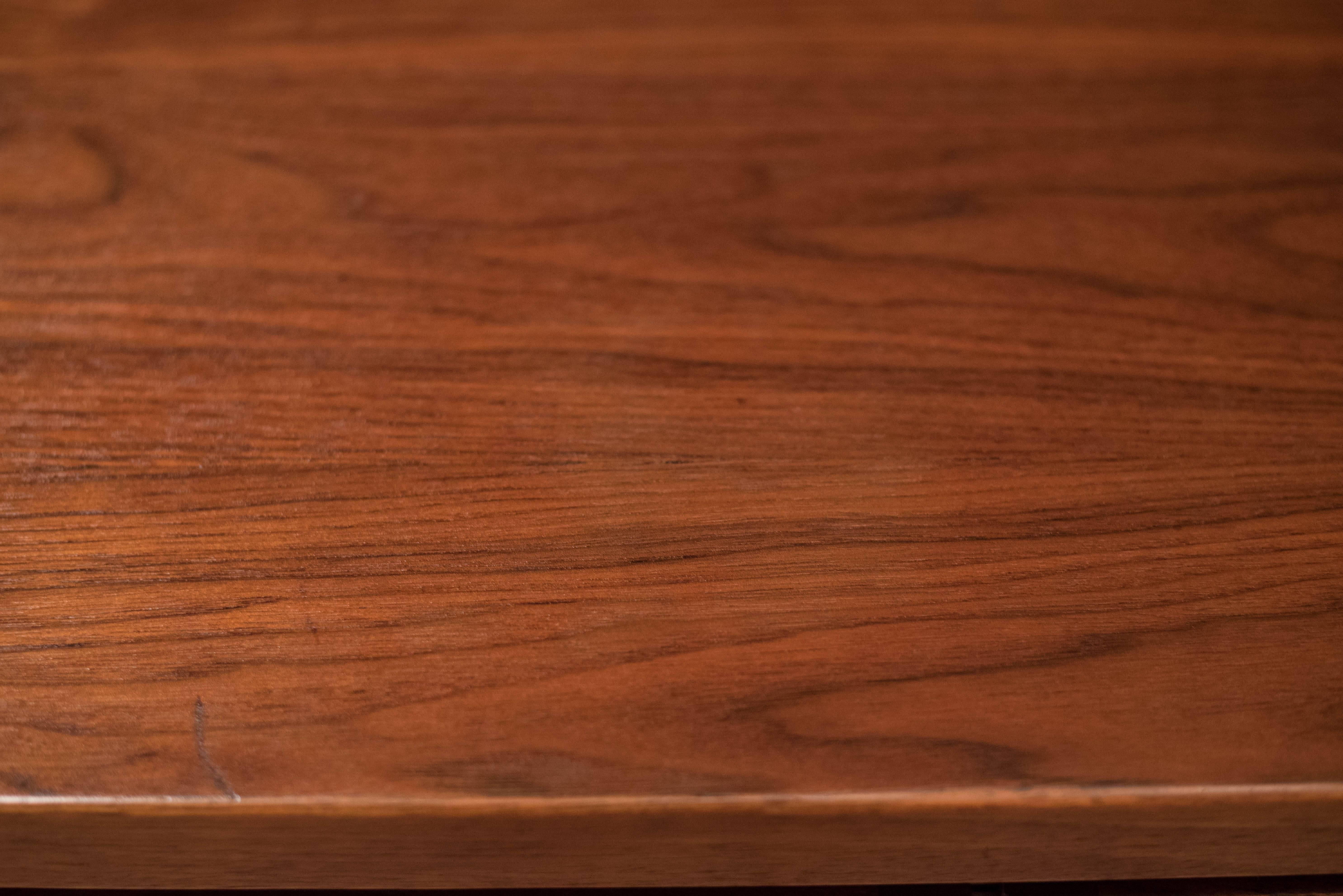 Mid Century Walnut Storage Cabinet In Good Condition In San Jose, CA