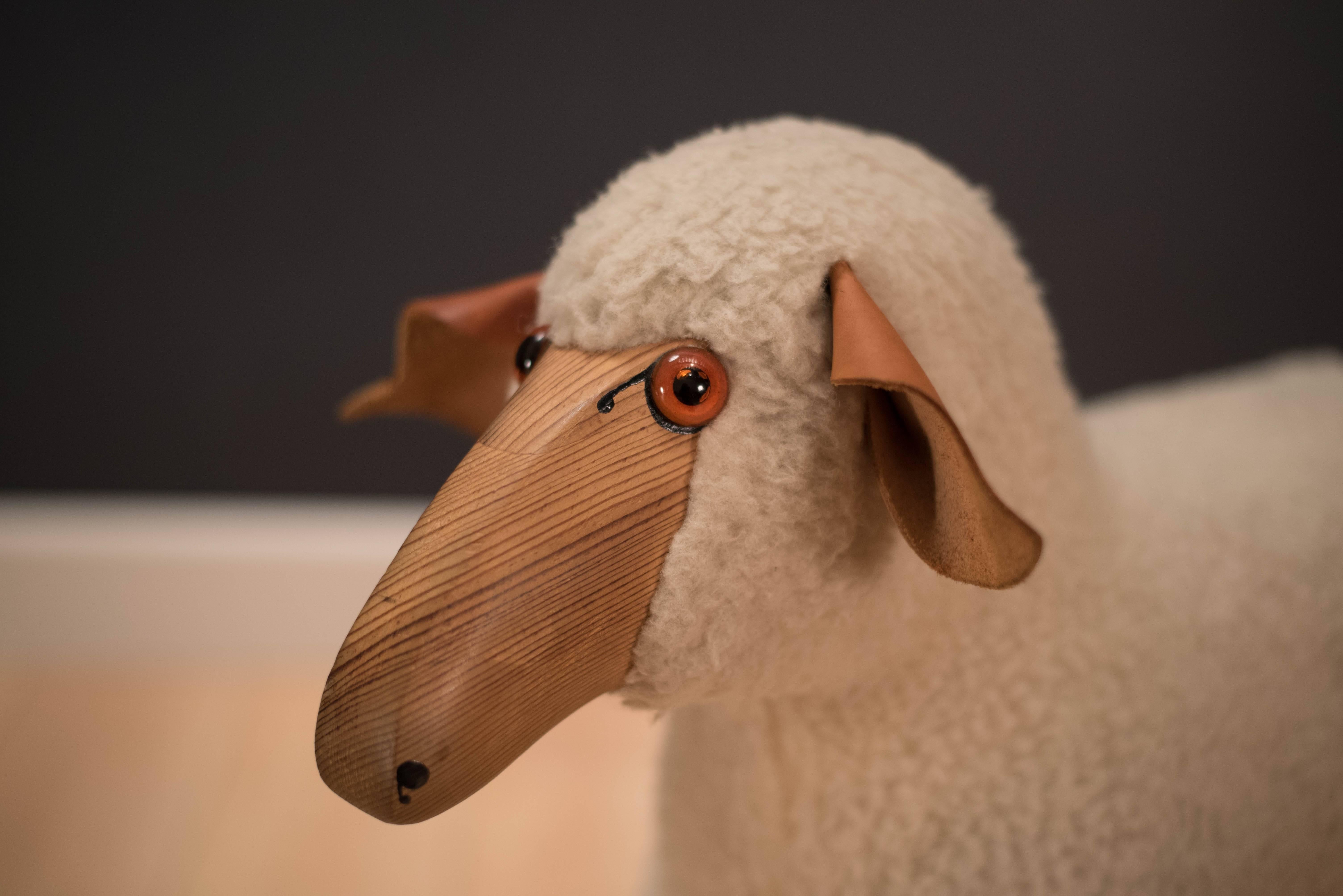 Mid-Century Modern Vintage Lalanne Style Decorative Sheep Sculpture 