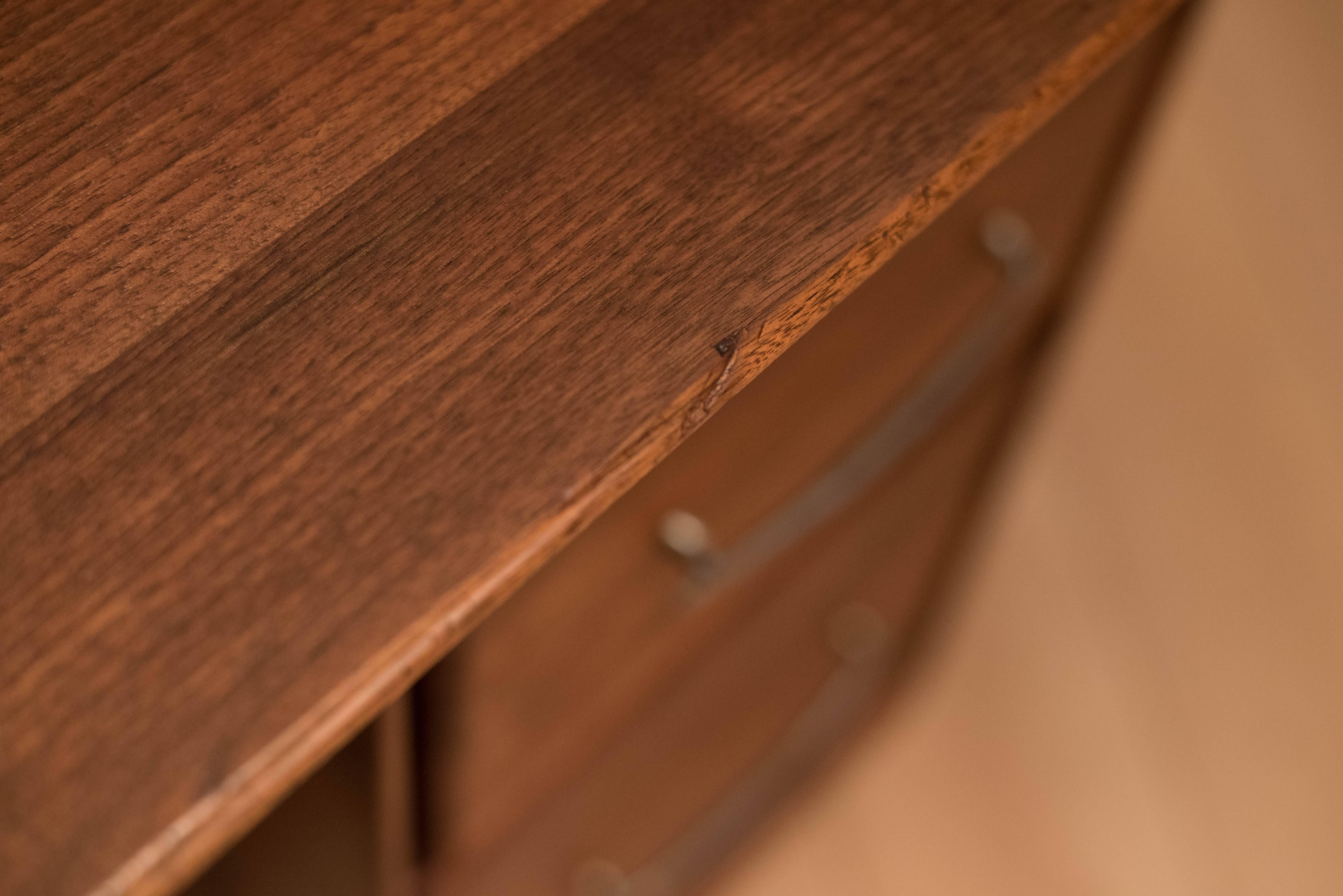 American Mid-Century Solid Walnut Ace-Hi Desk