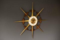 Mid-Century Atomic Starburst Clock