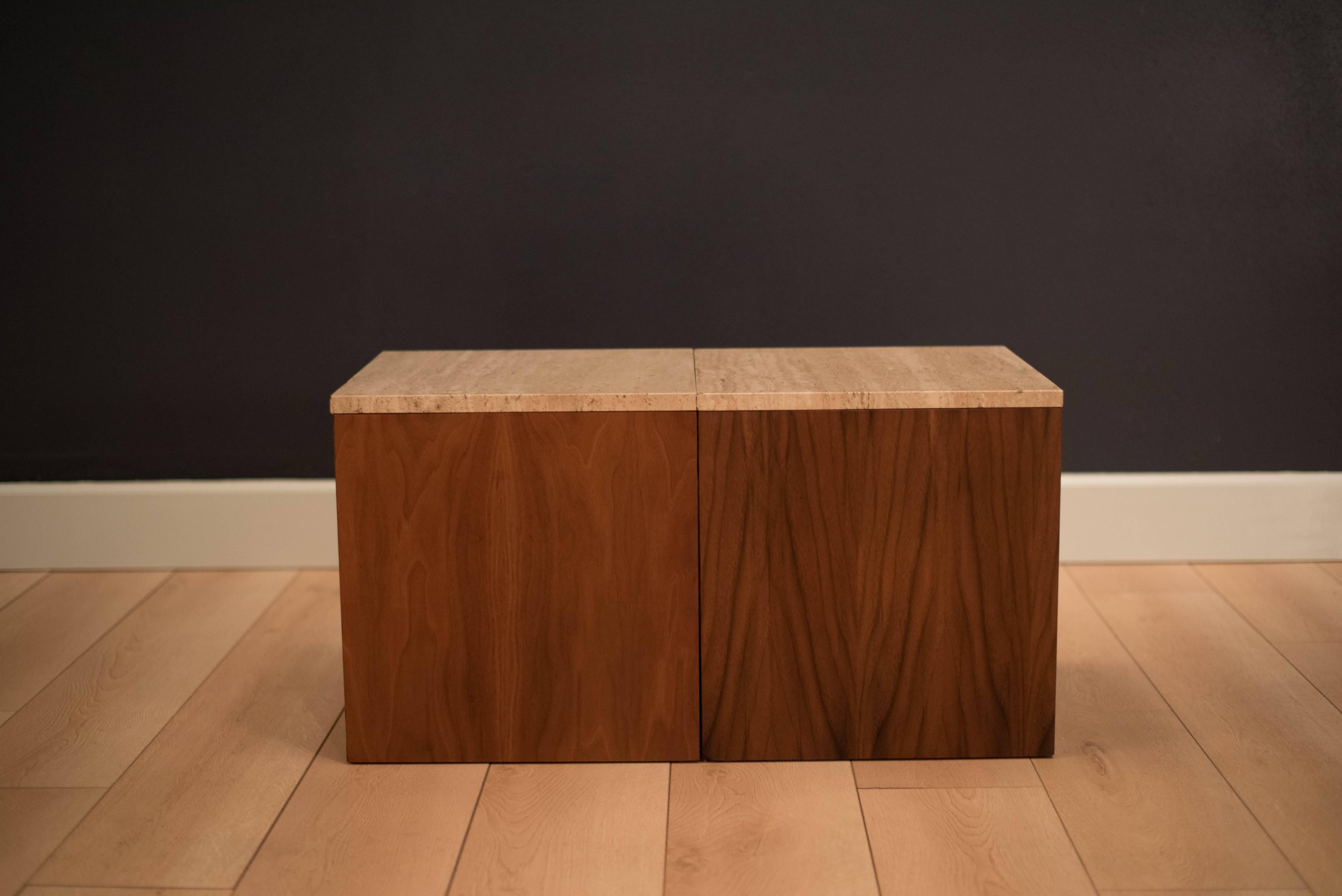 end table cube