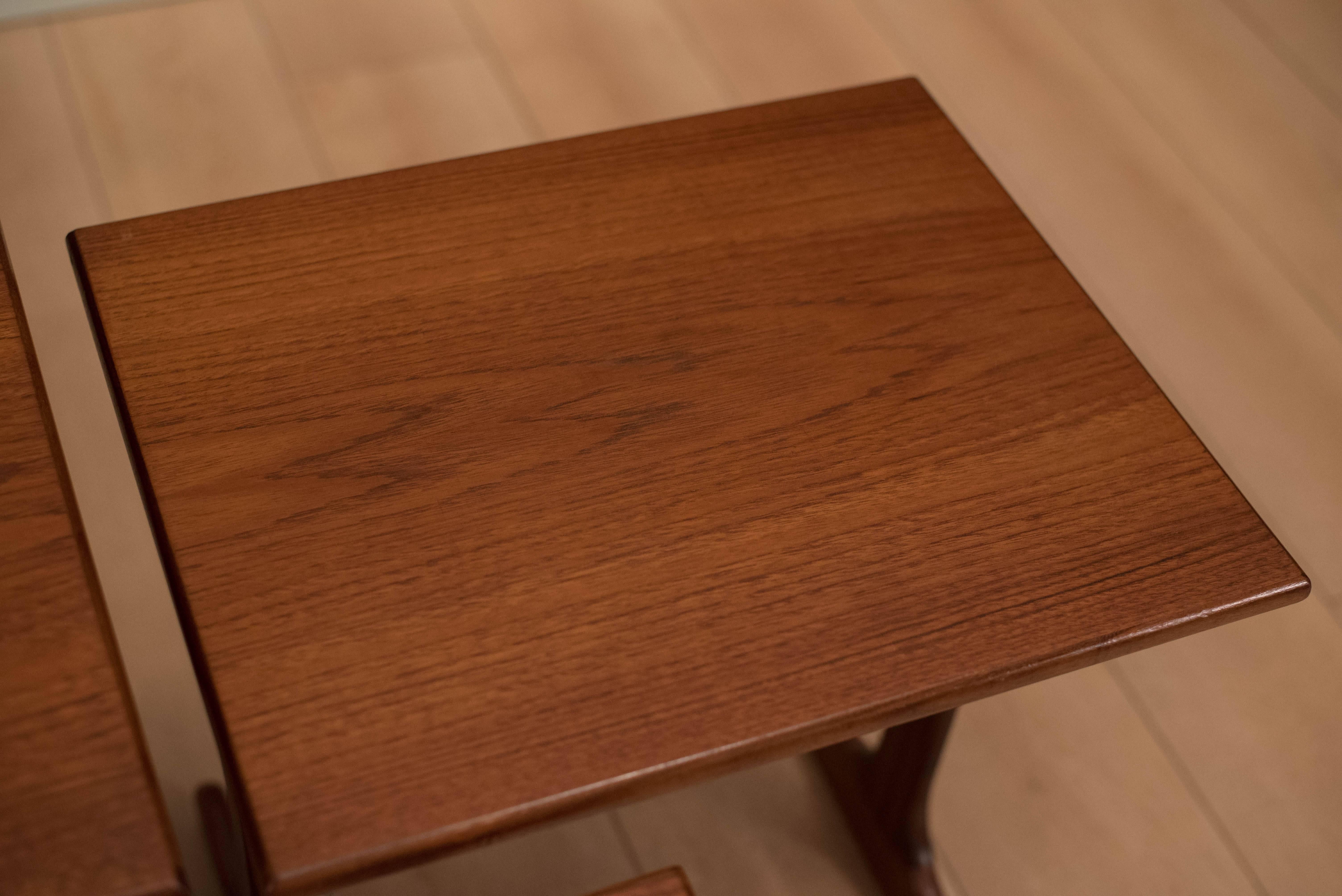 Mid-Century Teak Nesting Tables 1