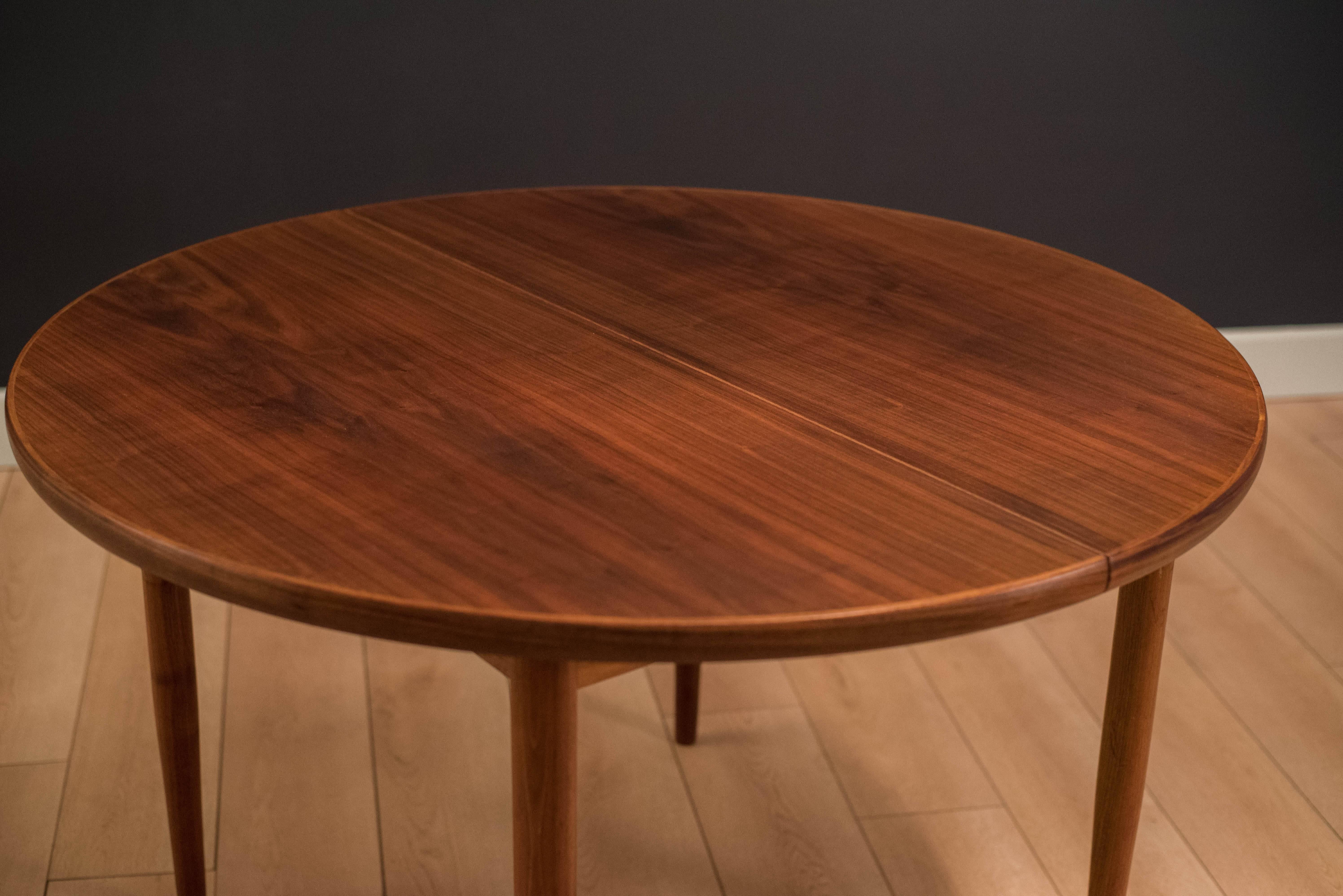 Scandinavian Modern Mid-Century Walnut DUX Dining Table