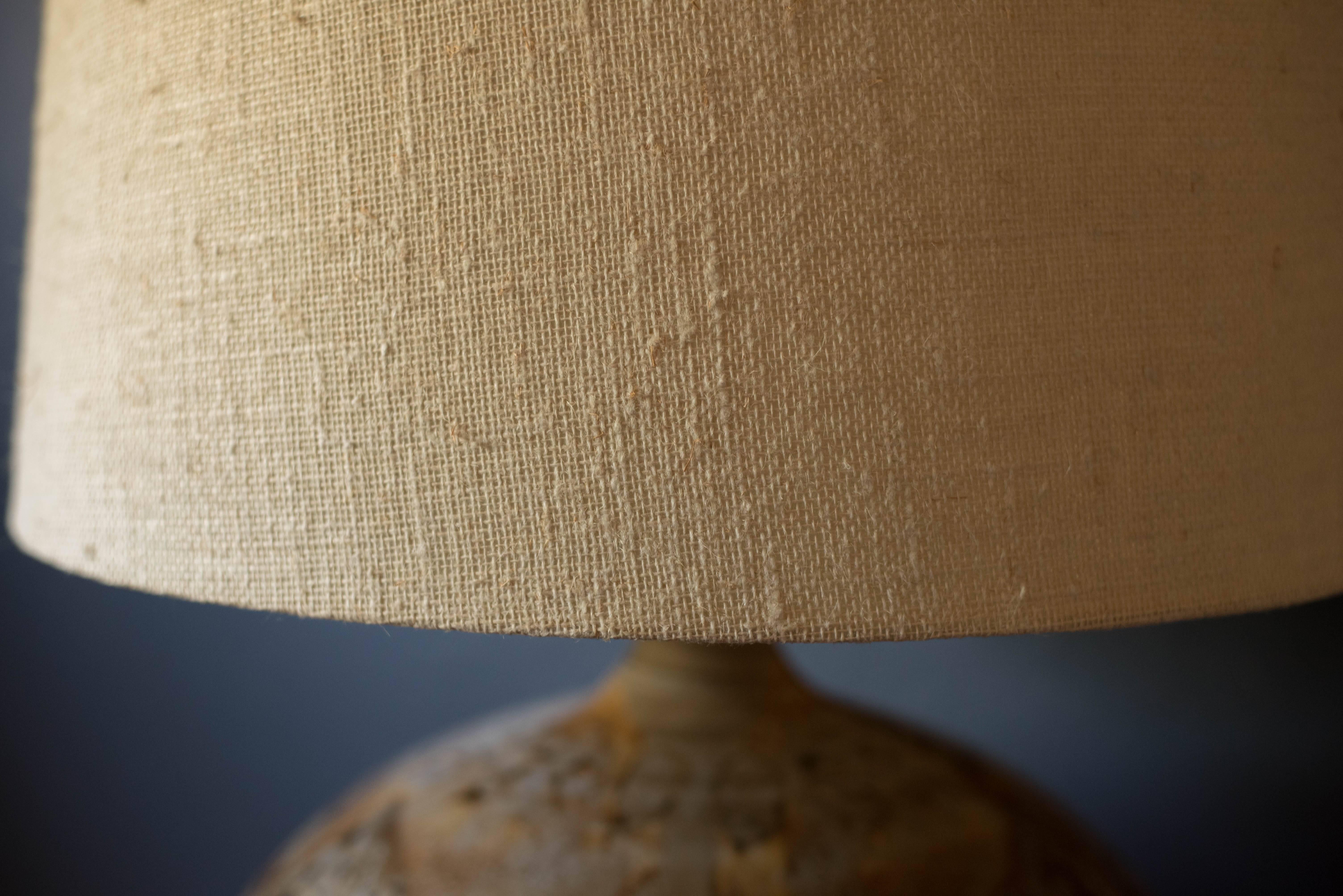 MidCentury Ceramic Pottery Glazed Lamp at 1stDibs