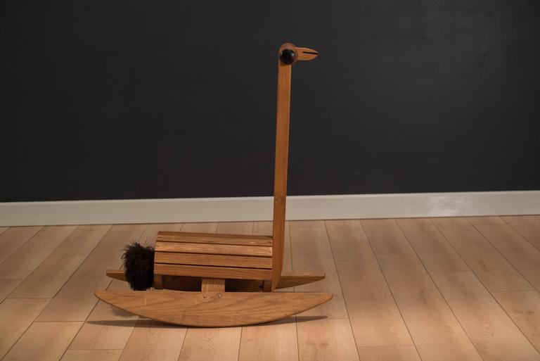 Vintage Ostrich Rocking Chair Toy at 1stDibs