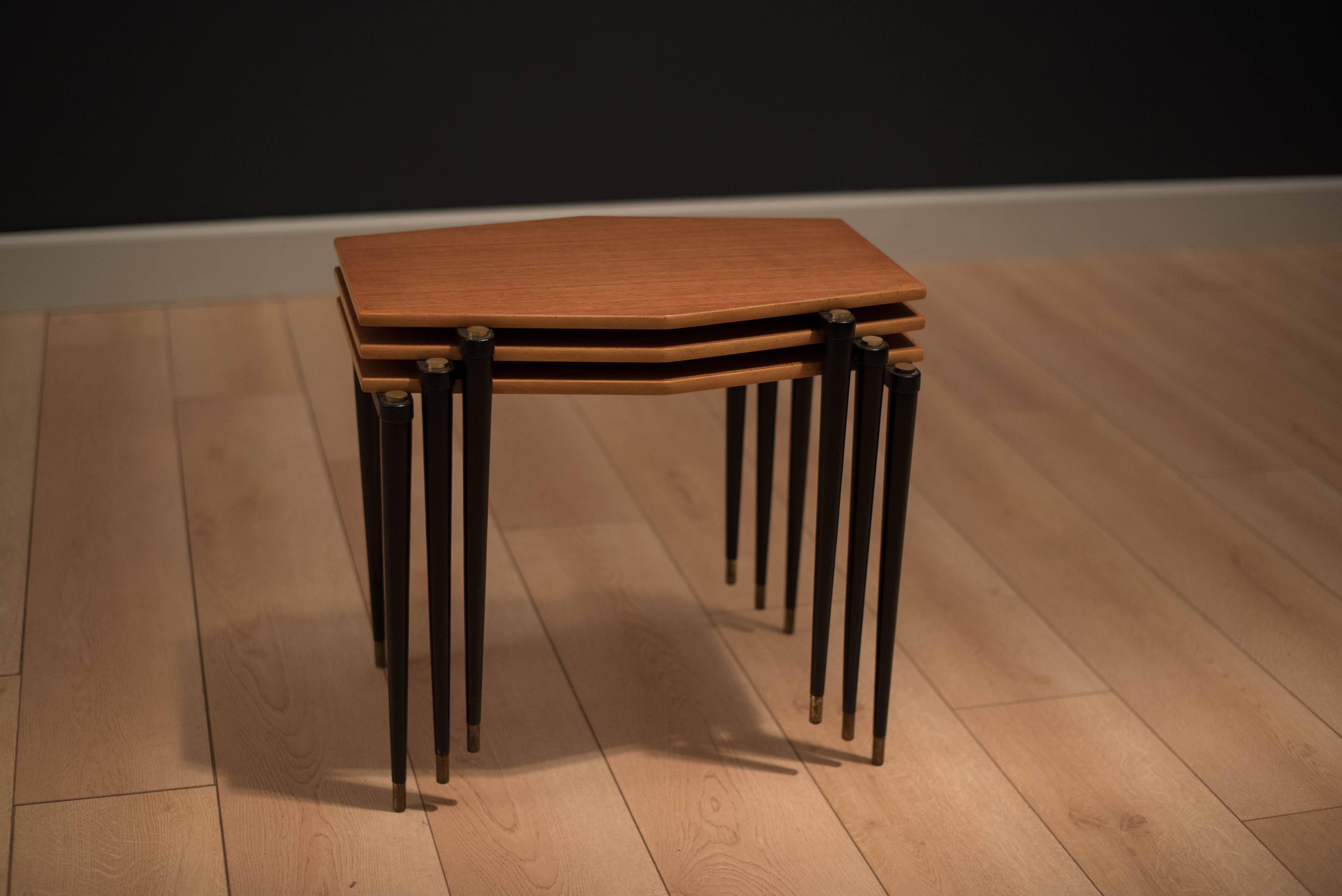 Mid-Century Modern Mid Century Teak Nesting Tables