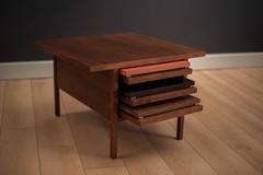 Vintage Brown Saltman Walnuss Nesting Beistelltische