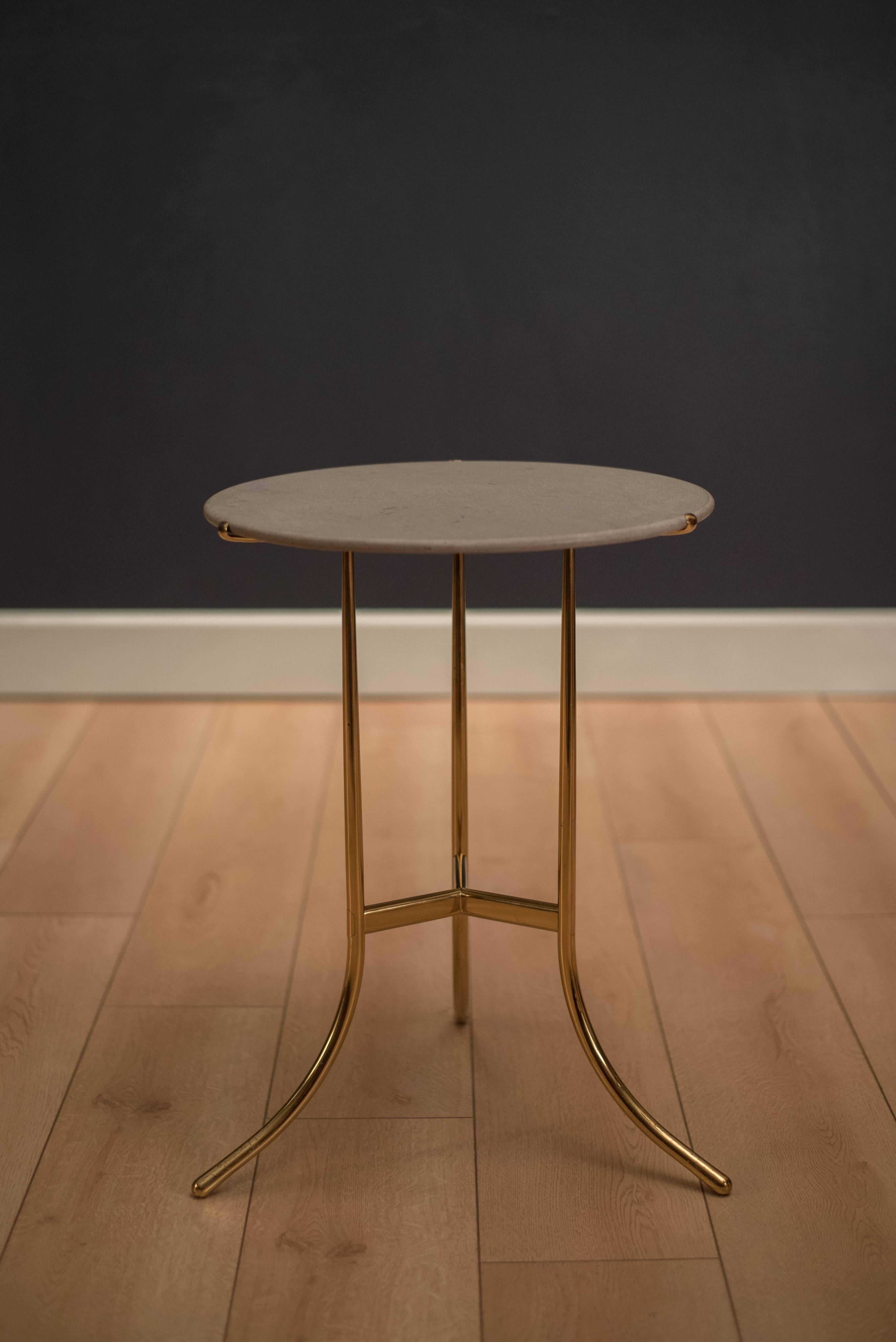 Mid-Century Modern Vintage Round Side Table by Cedric Hartman