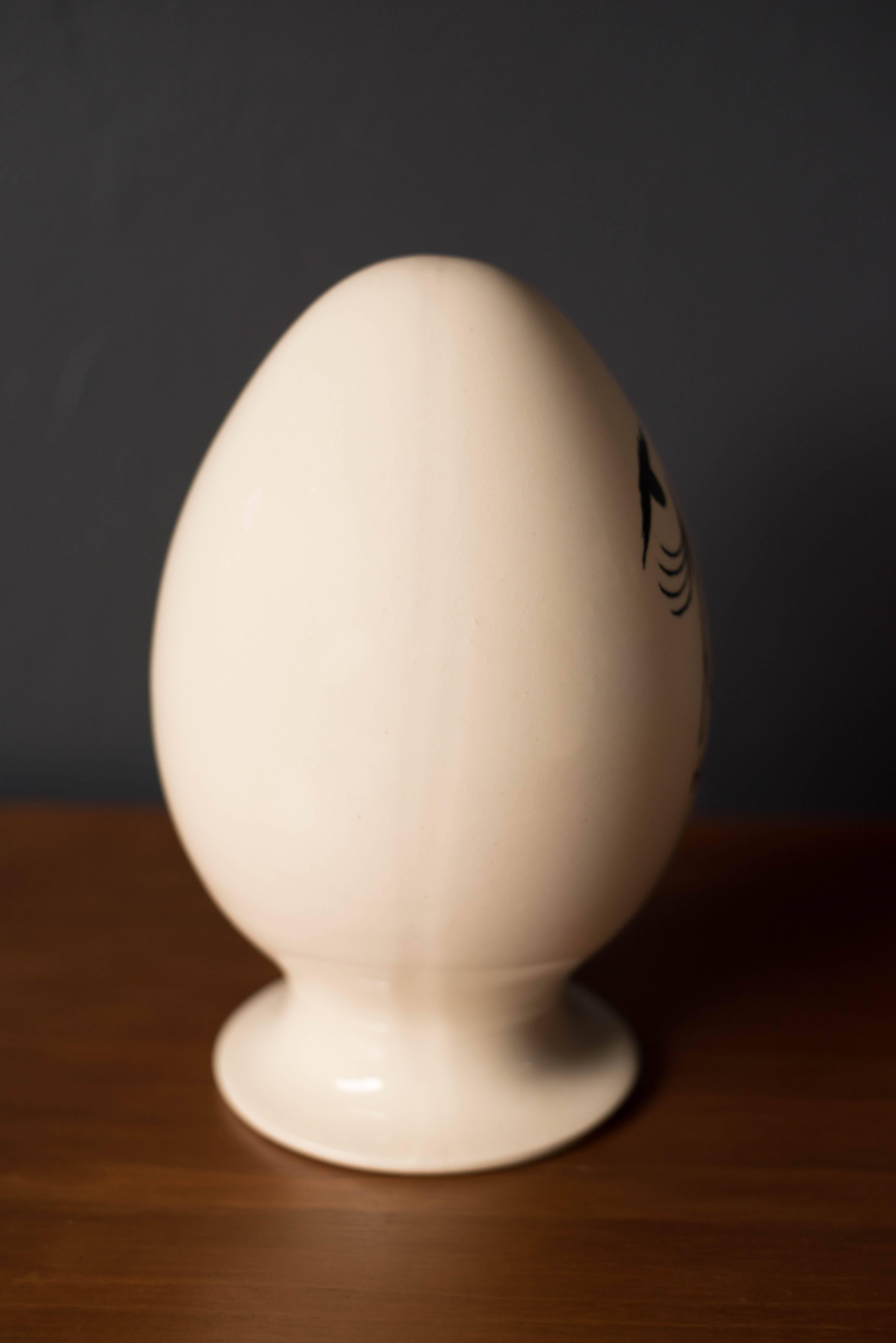 Japanese Vintage Lagardo Tackett Ceramic Egghead