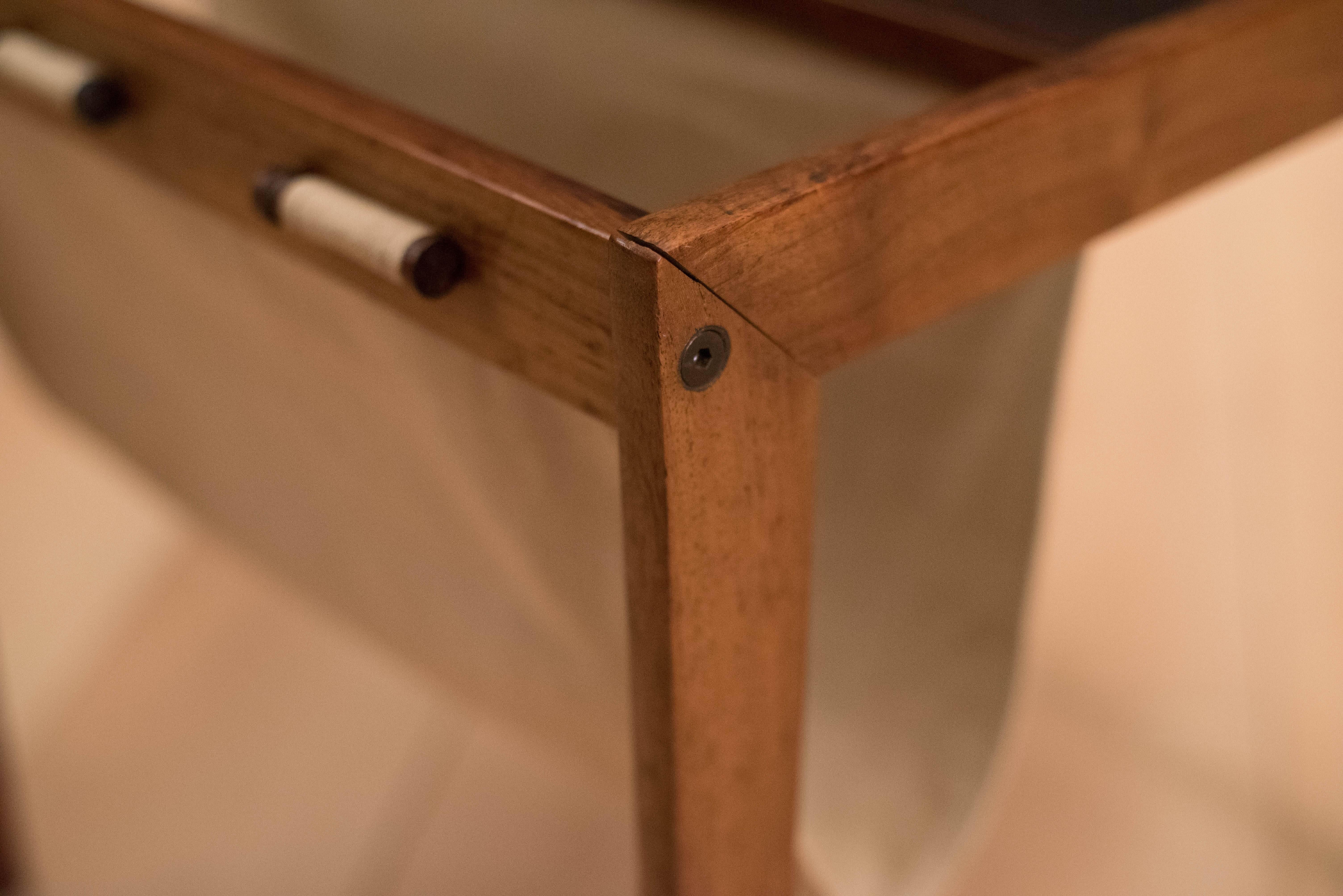 Vintage Danish Rosewood Magazine End Table 3