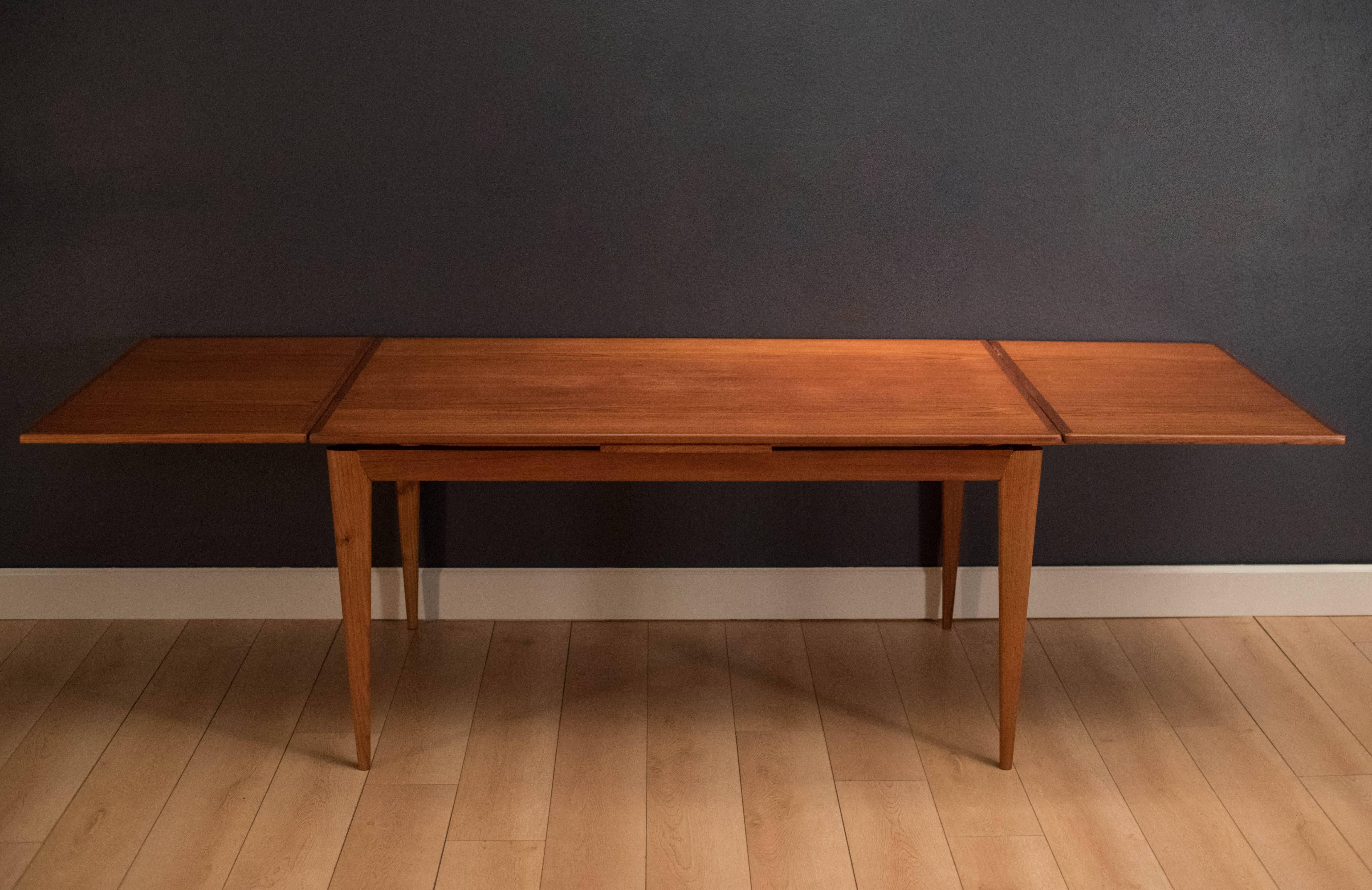 Danish Niels Otto Moller Teak Dining Table In Good Condition In San Jose, CA