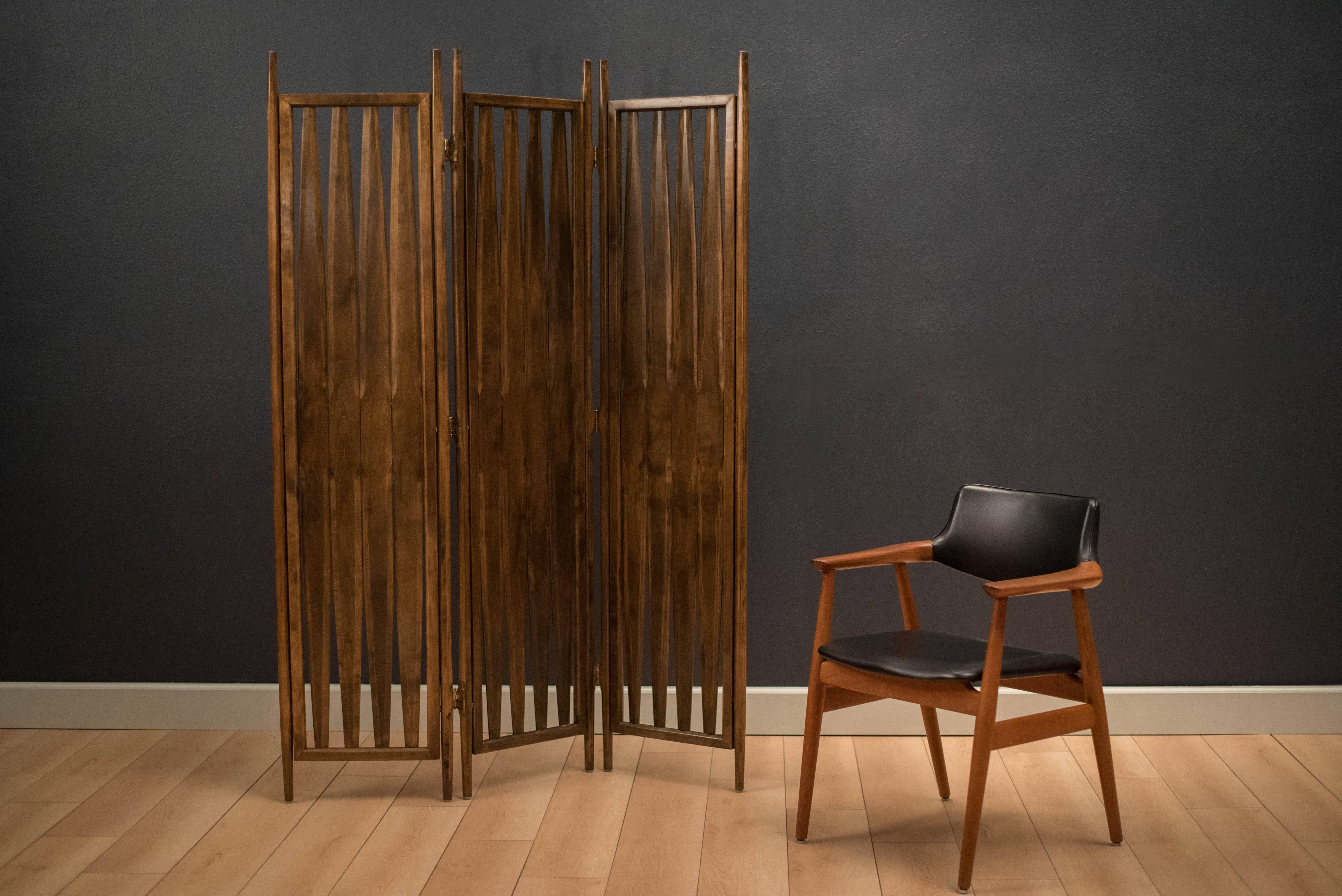 Mid-Century Screen Room Divider In Good Condition In San Jose, CA