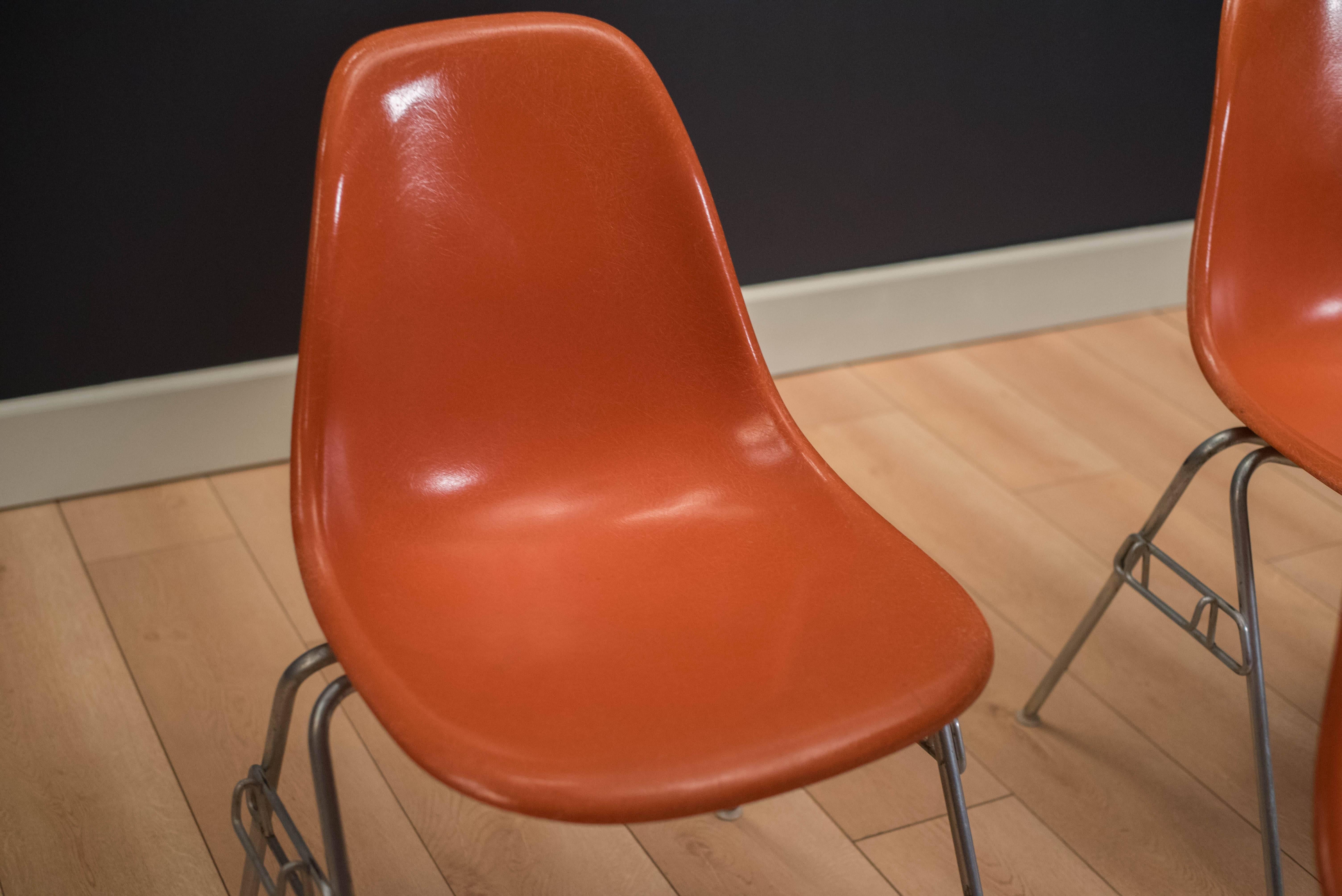 Mid-20th Century Mid Century Herman Miller Eames Shell Chairs