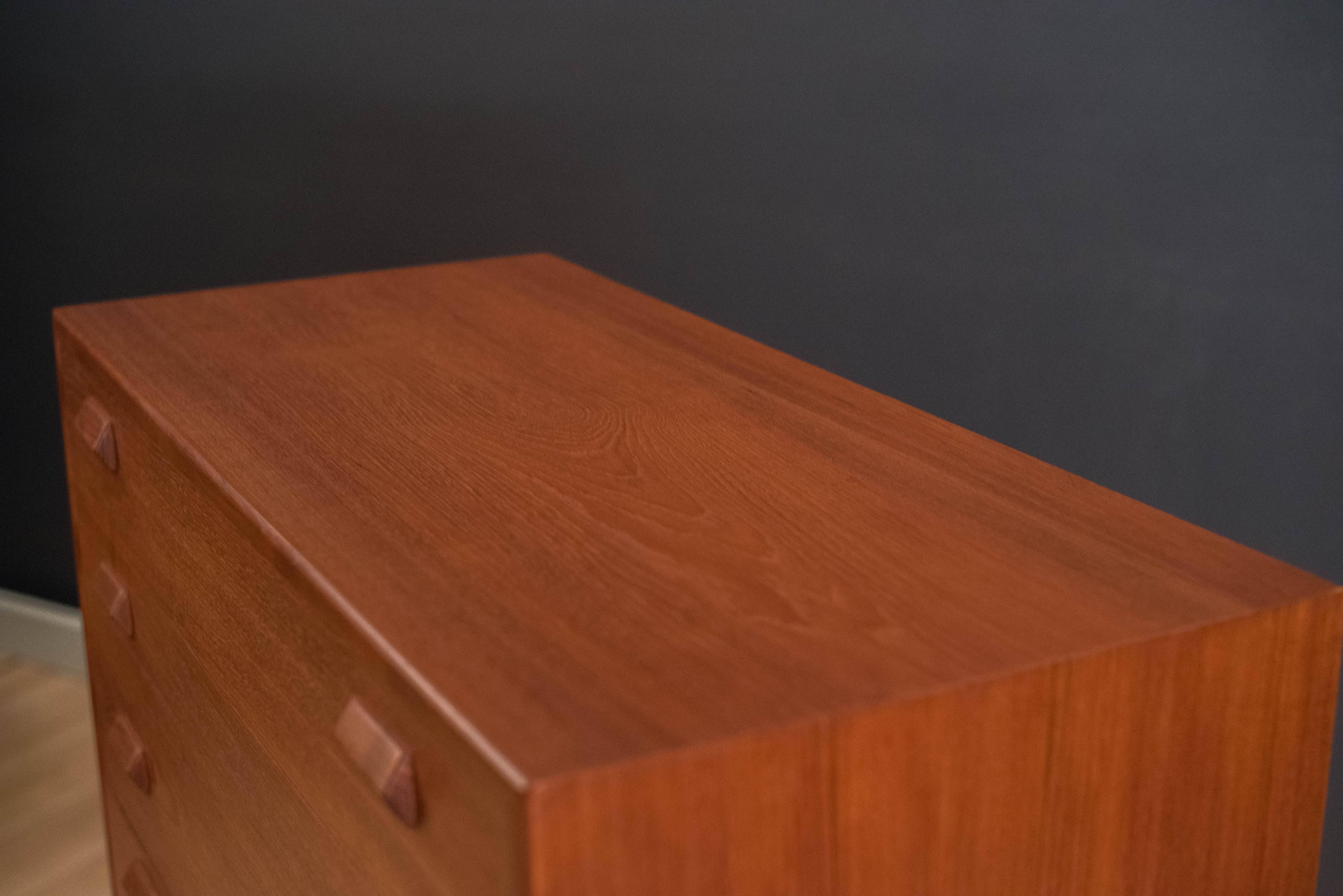 Danish Teak Børge Mogensen Tall Dresser In Good Condition In San Jose, CA