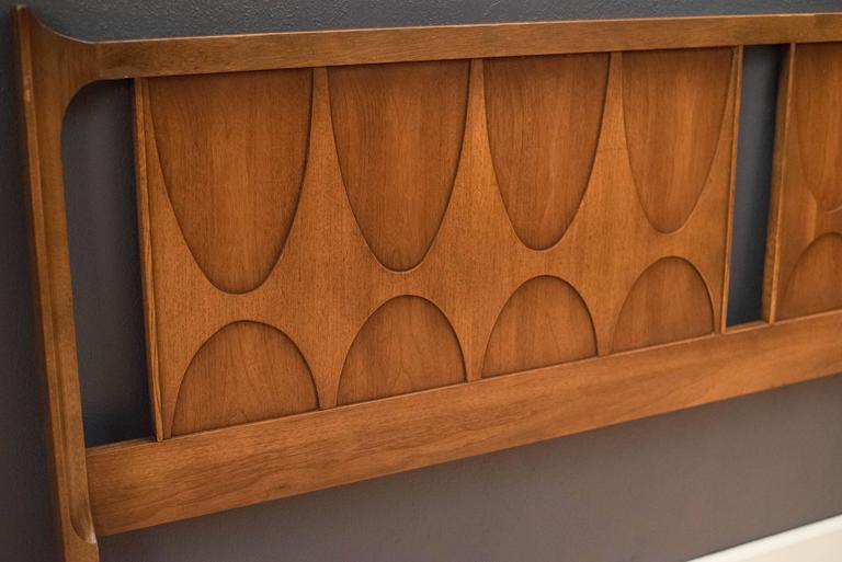 Mid Century Broyhill Brasilia King Headboard Frame