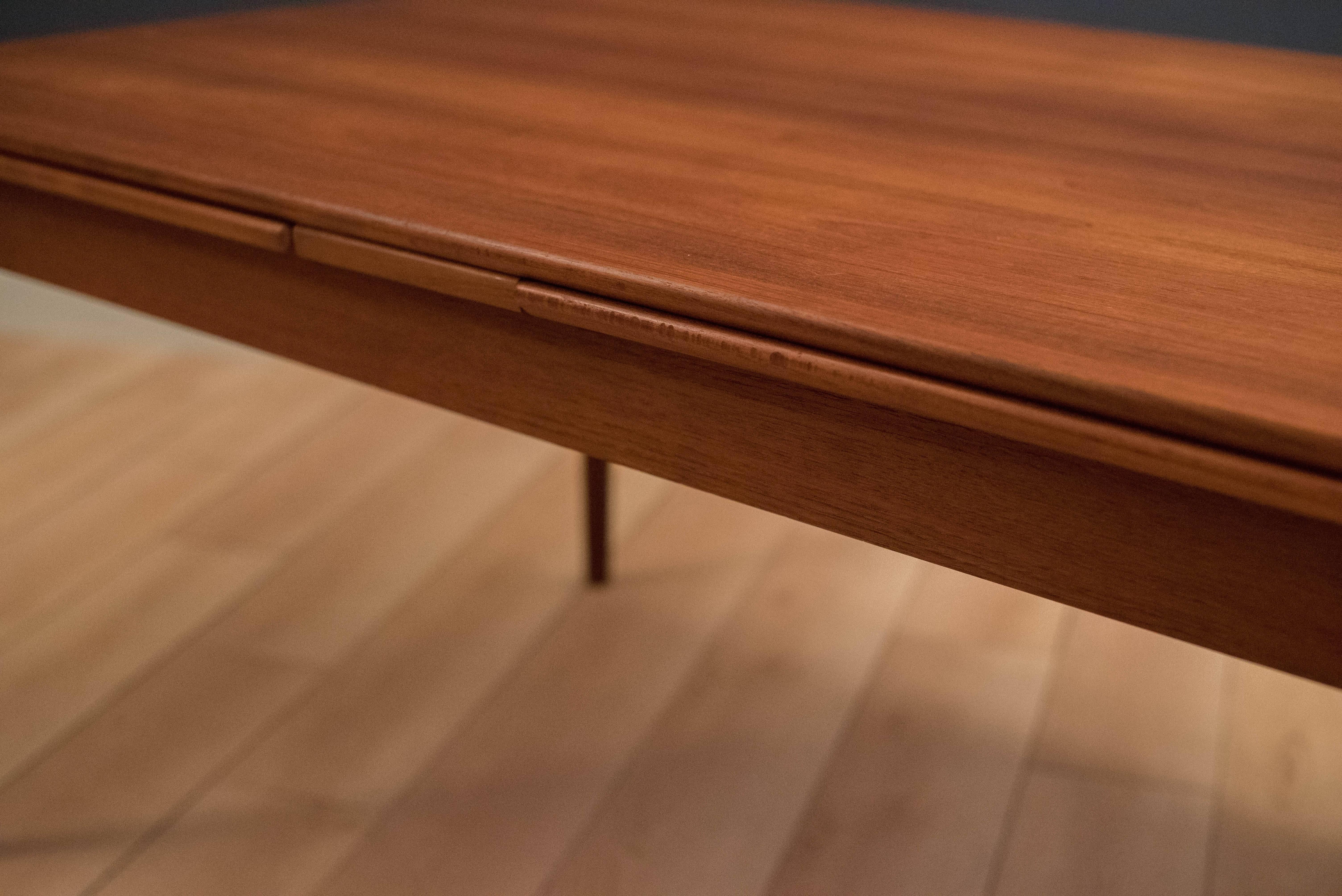 Danish Teak Dining Table by Koefoeds Hornslet In Good Condition In San Jose, CA