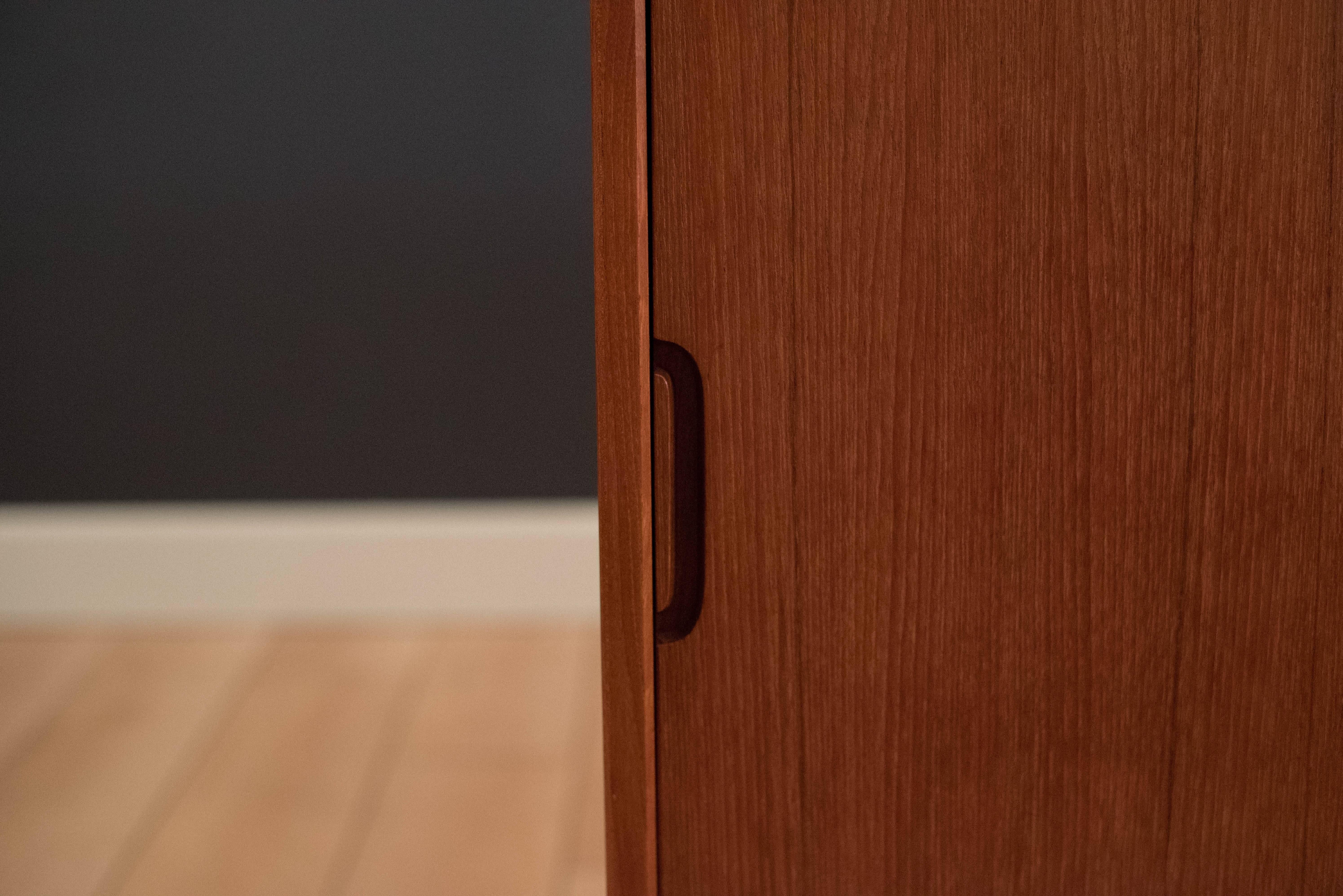 Vintage Teak Credenza by Knud Nielsen In Good Condition In San Jose, CA