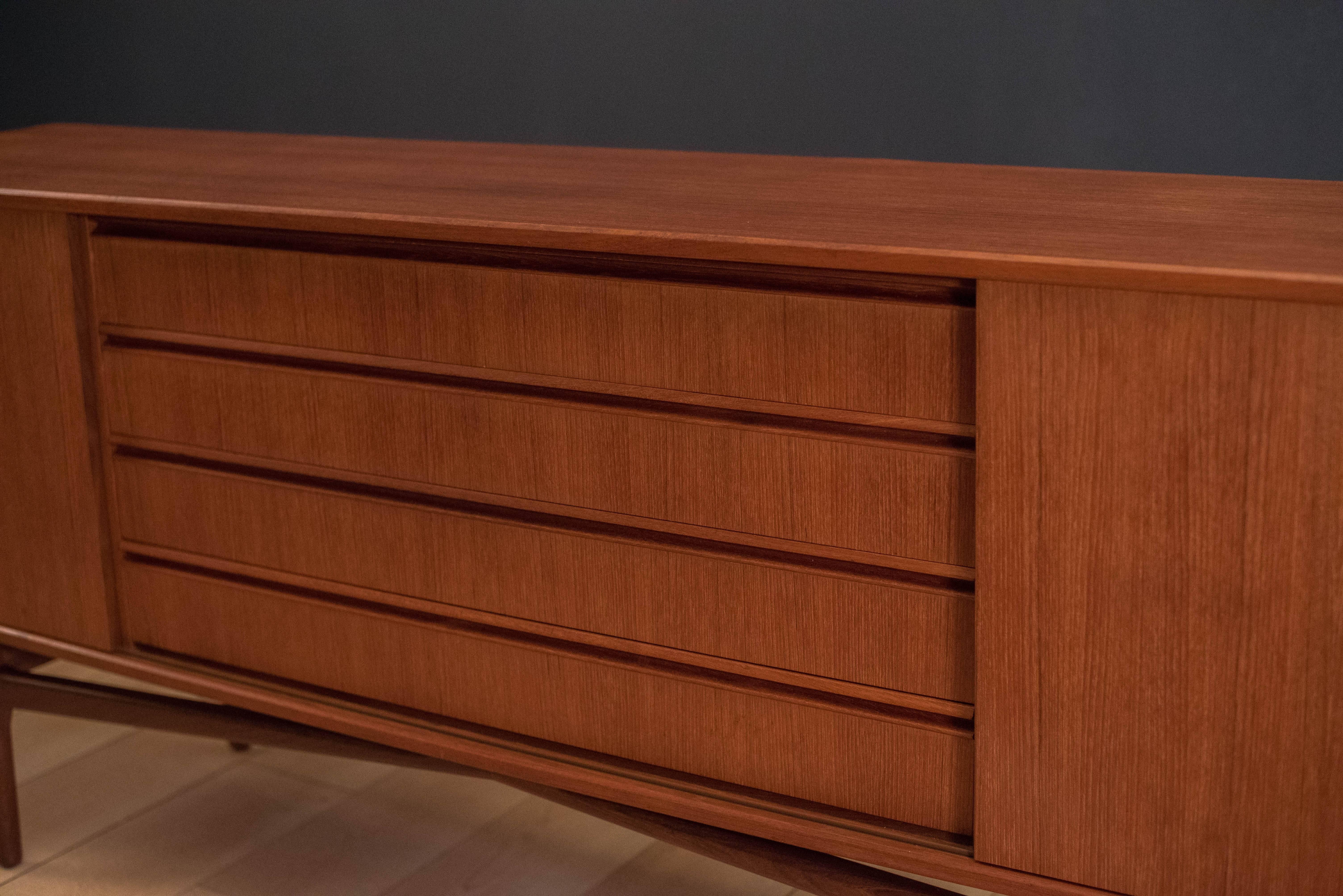 Danish Vintage Teak Credenza by Knud Nielsen