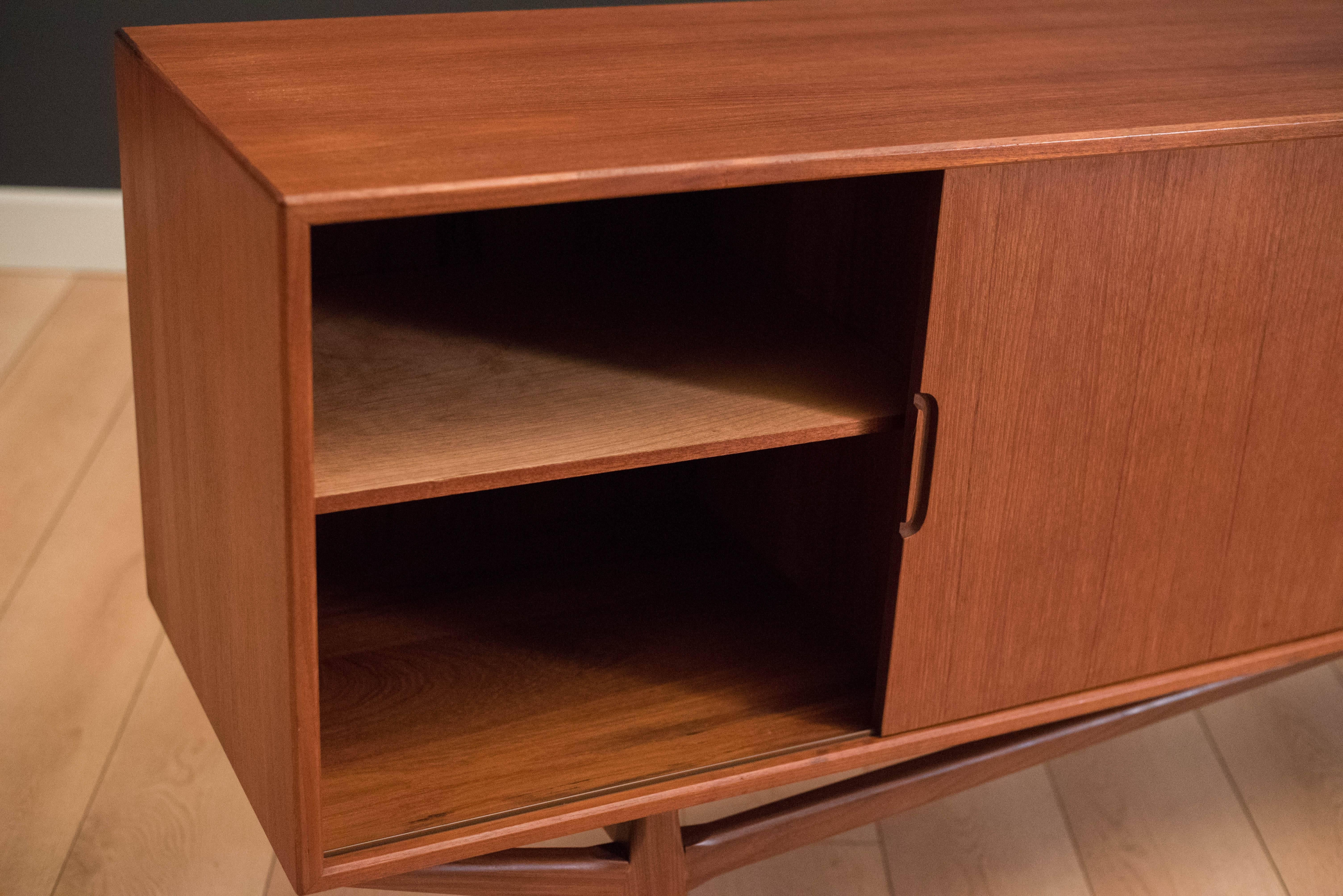Mid-20th Century Vintage Teak Credenza by Knud Nielsen