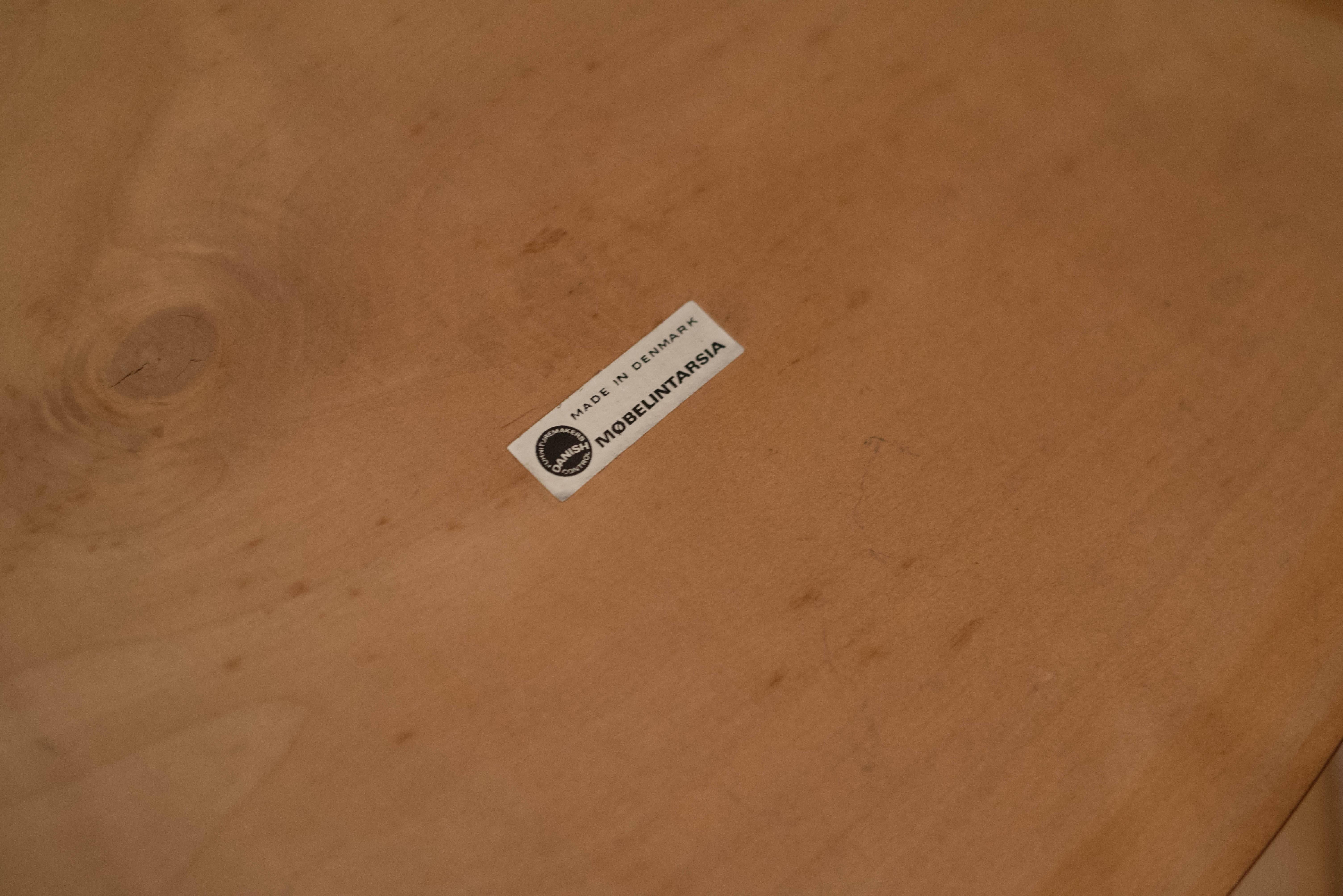 danish teak side table