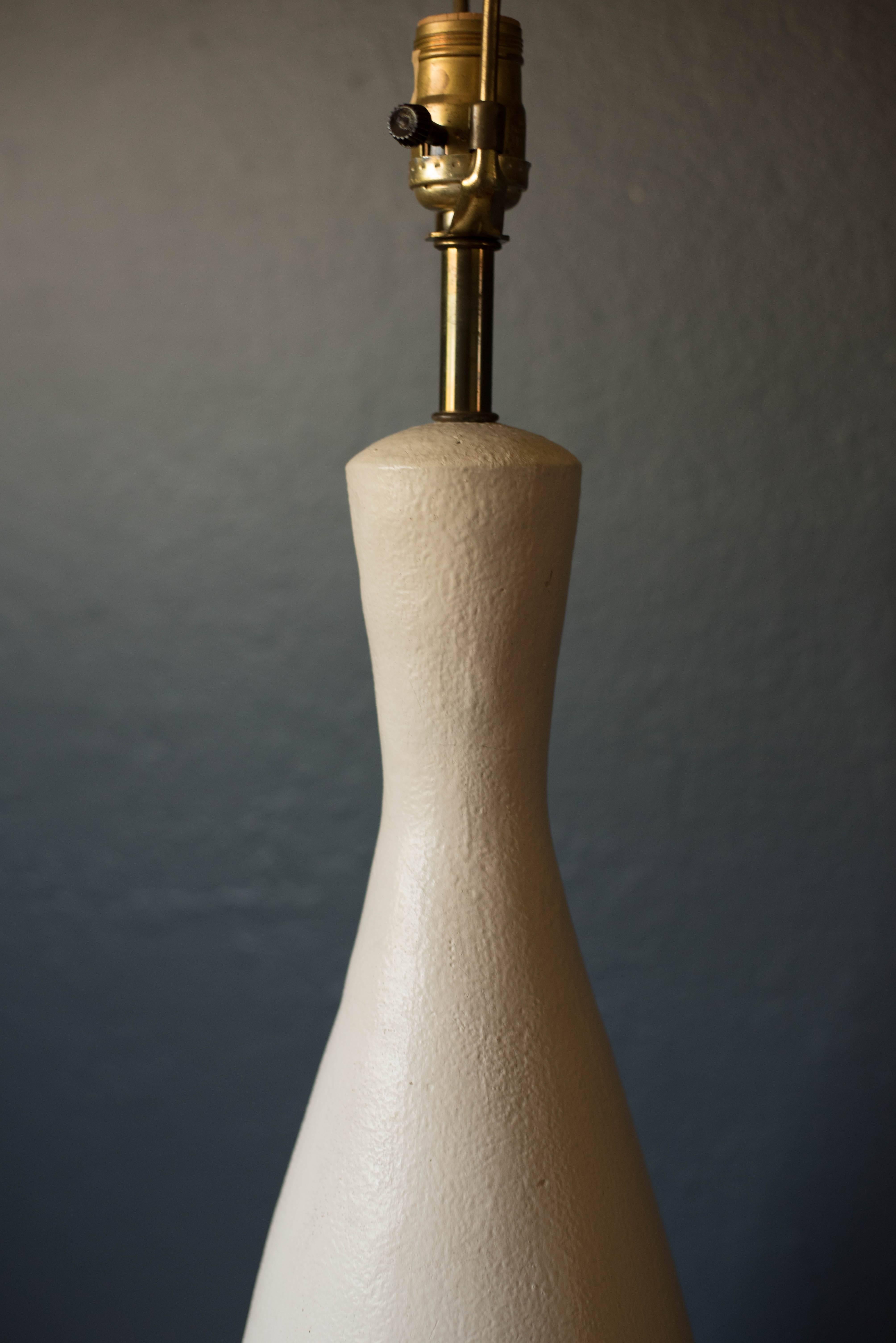 American Mid-Century Modern Pottery Lamp