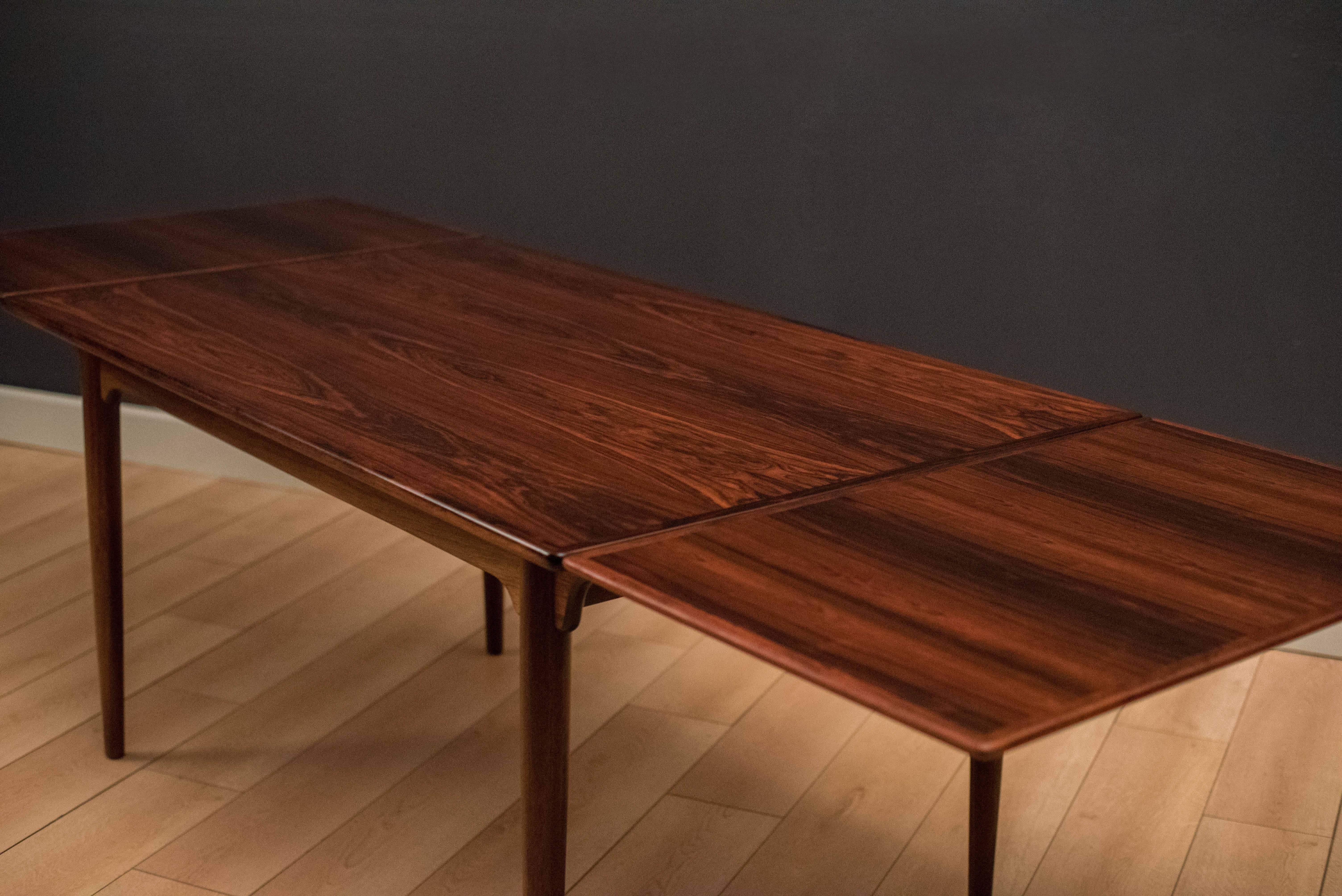 Late 20th Century Danish Rosewood Dining Table by Gunni Omann