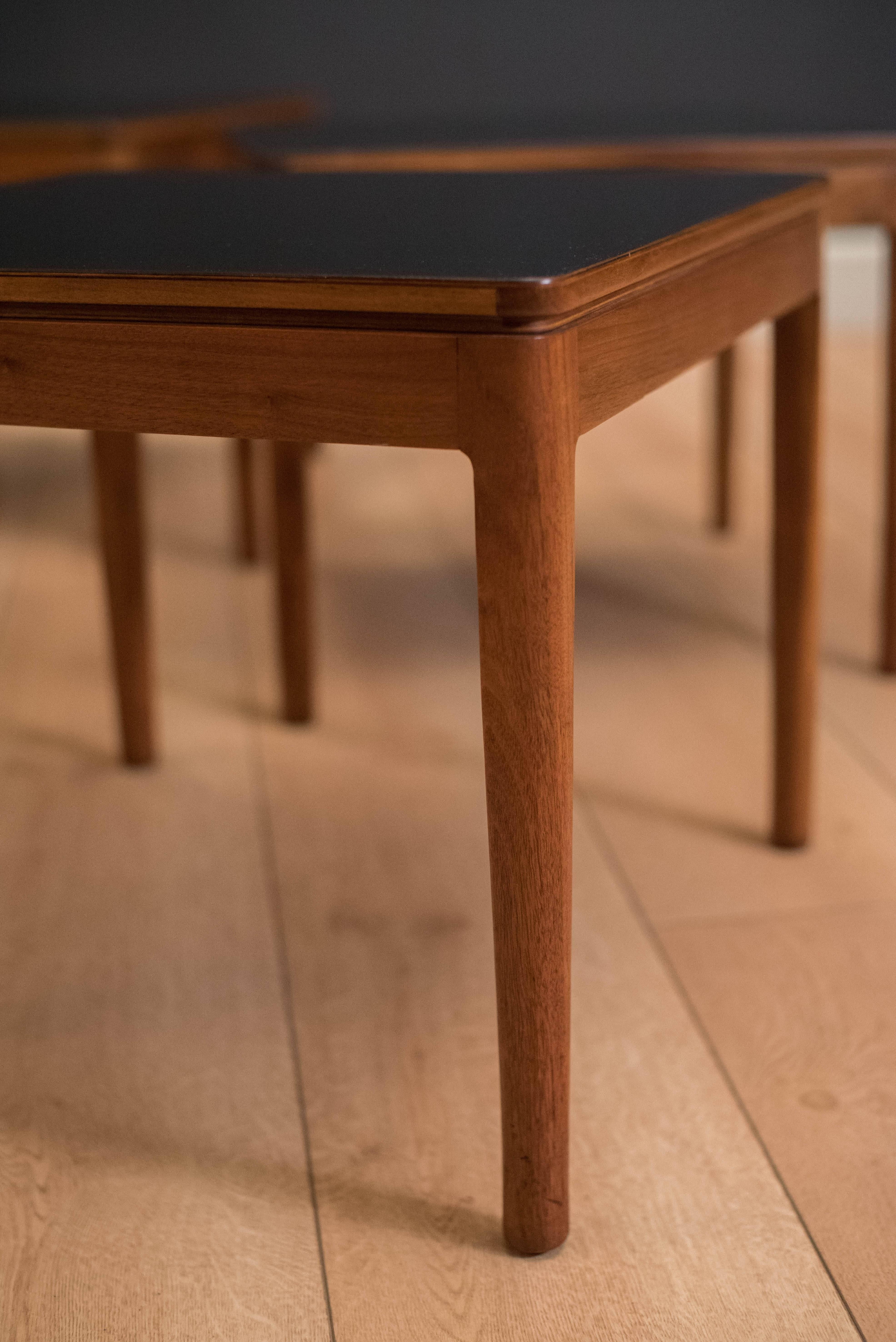 Mid-Century Modern Mid Century Drexel Declaration Coffee Table with Nesting Stool Tables