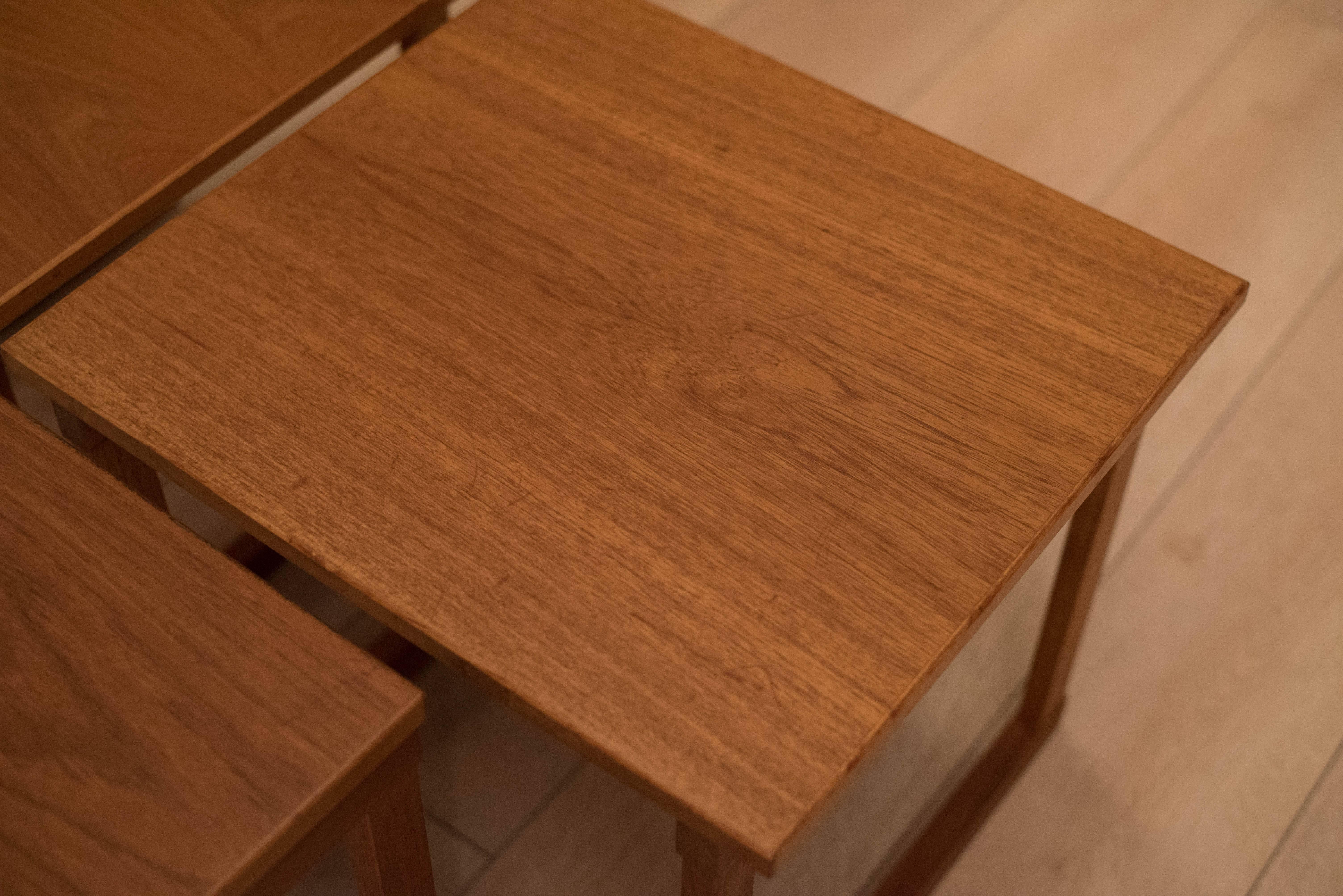 Mid-20th Century Danish Kai Kristiansen Teak Nesting Tables