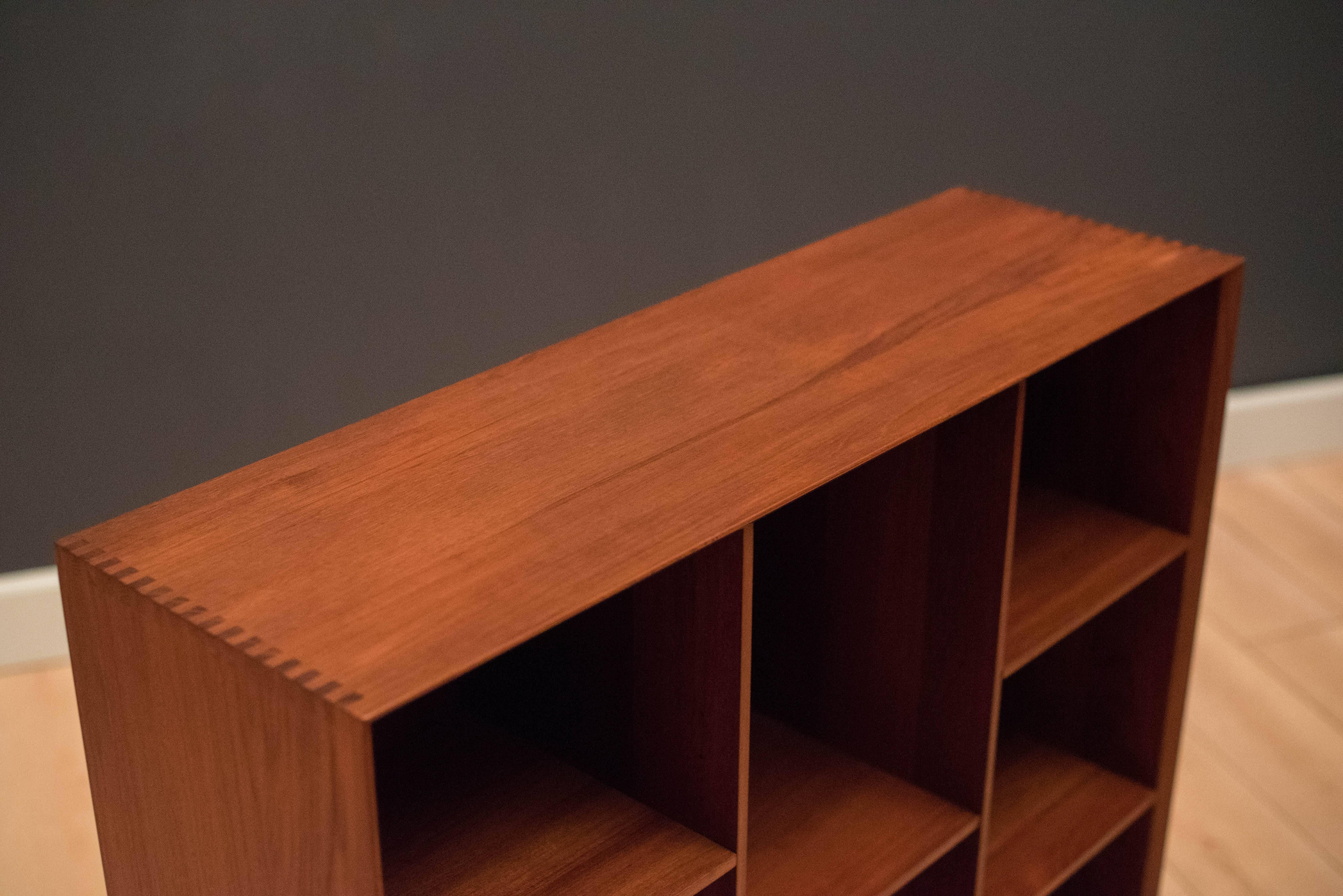 Solid Teak Bookcase by Peter Hvidt and Orla Mølgaard-Nielsen In Good Condition In San Jose, CA