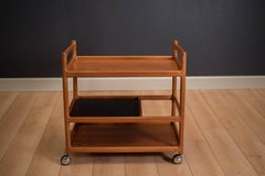 Vintage Danish Teak Bar Cart by Johannes Andersen