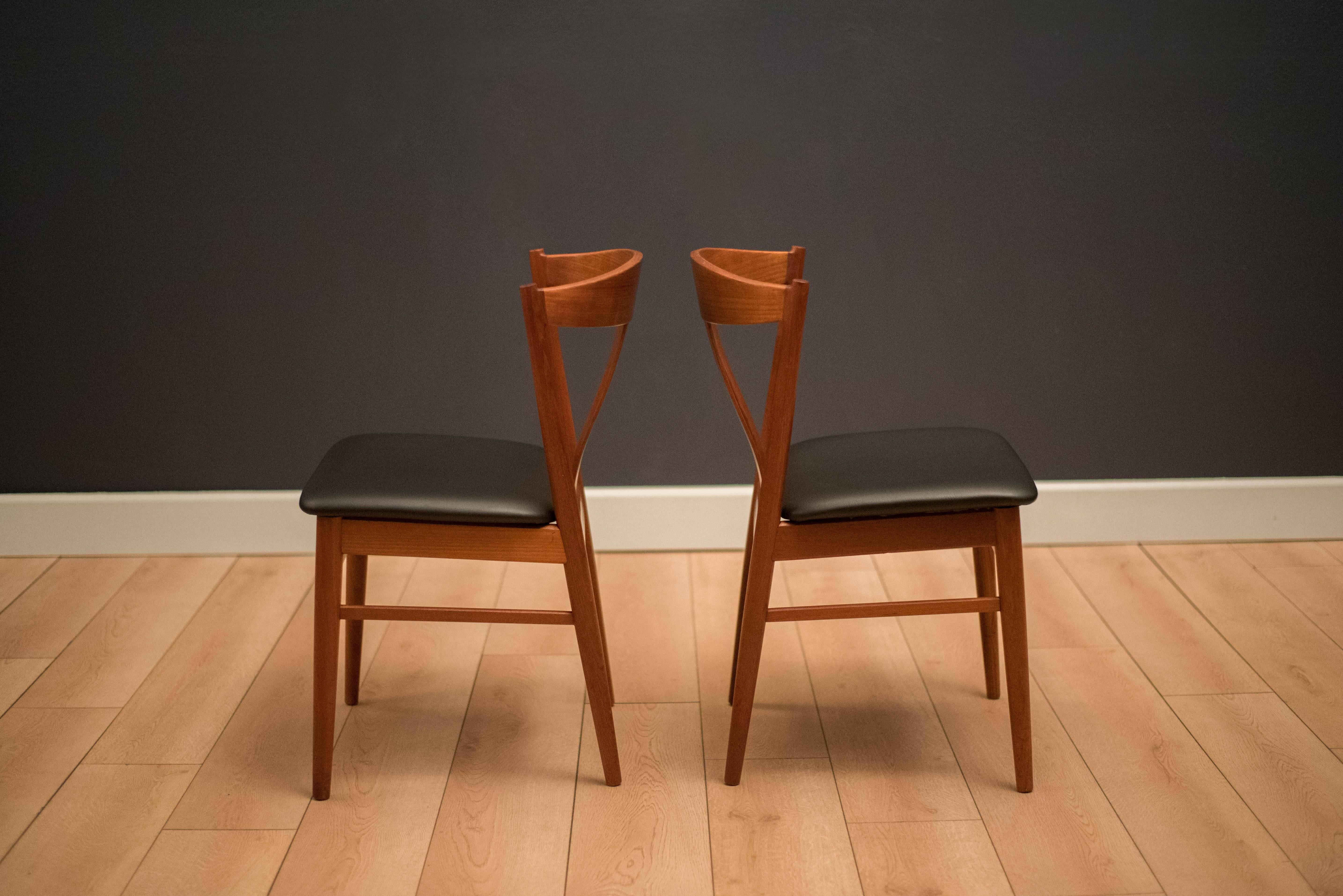danish dining chairs vintage