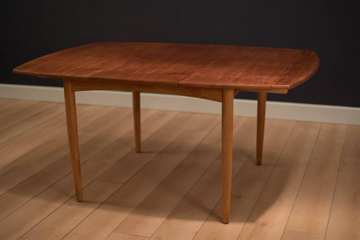 Danish Teak Dining Table by William Watting In Good Condition In San Jose, CA