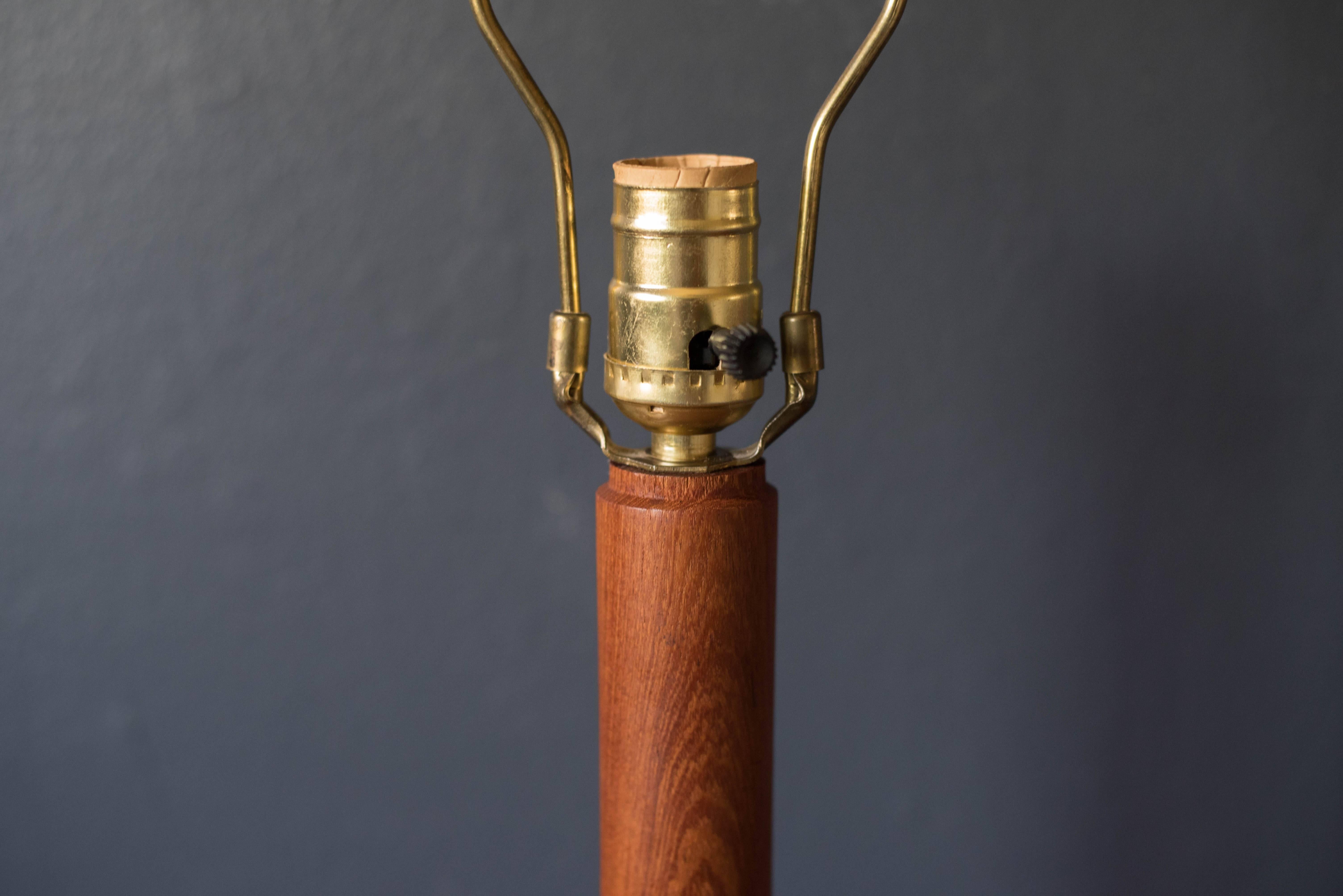 Mid-Century Modern Teak Lamp 2