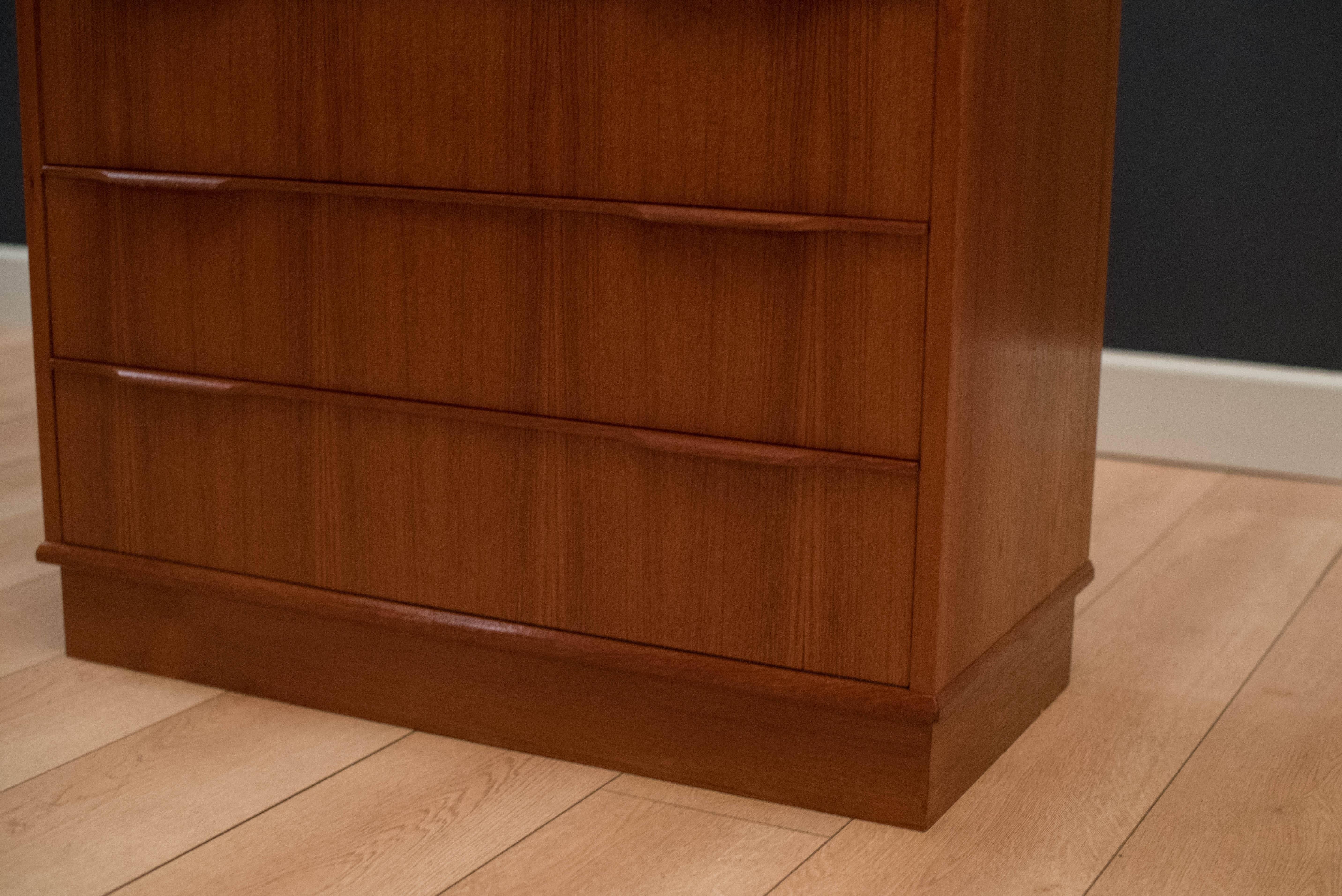 Vintage Danish Teak Highboy Dresser 2