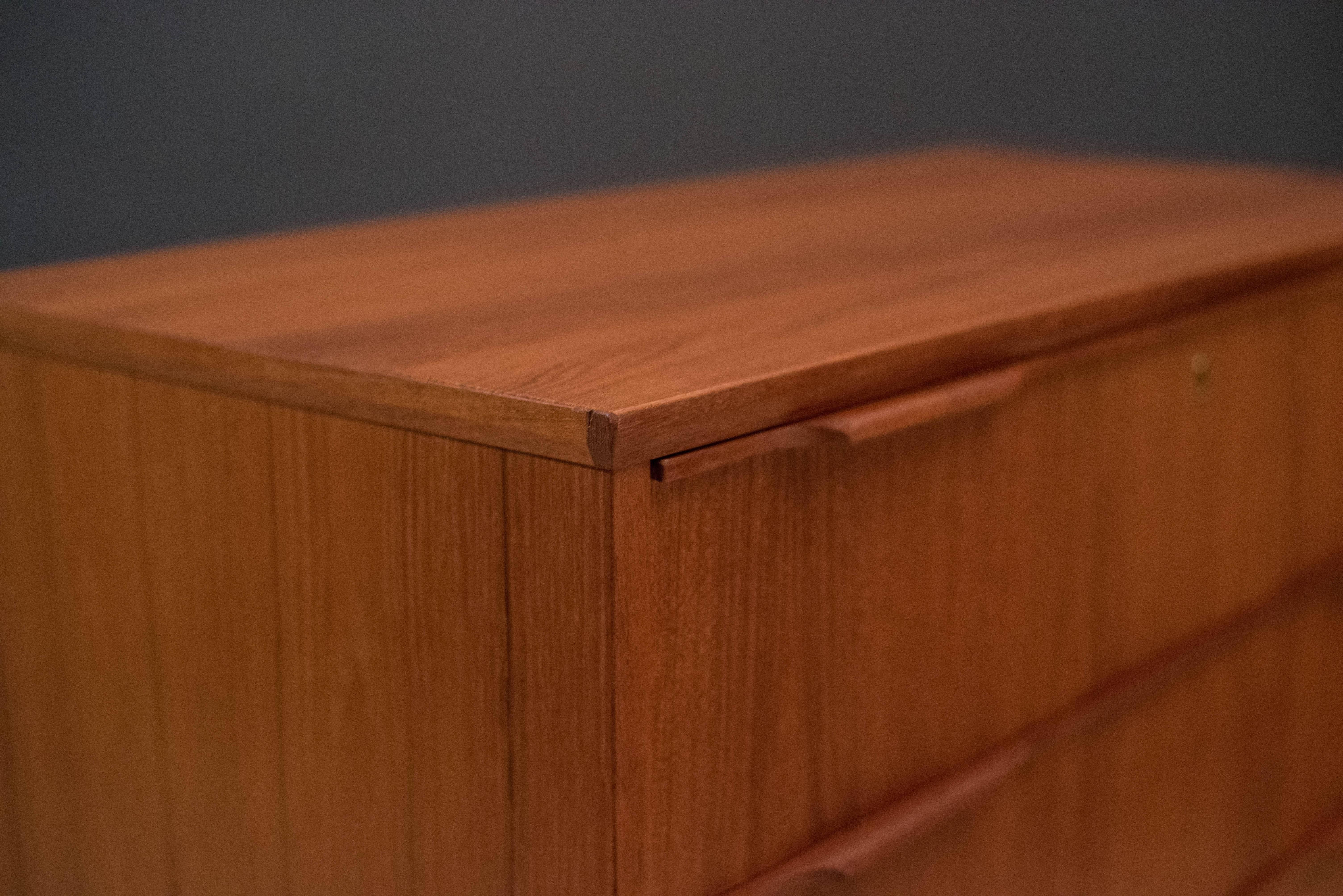 Vintage Danish Teak Highboy Dresser 3