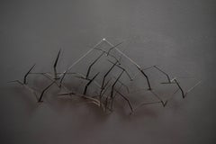 Vintage Midcentury 'Birds in Flight' C. Jere Sculpture