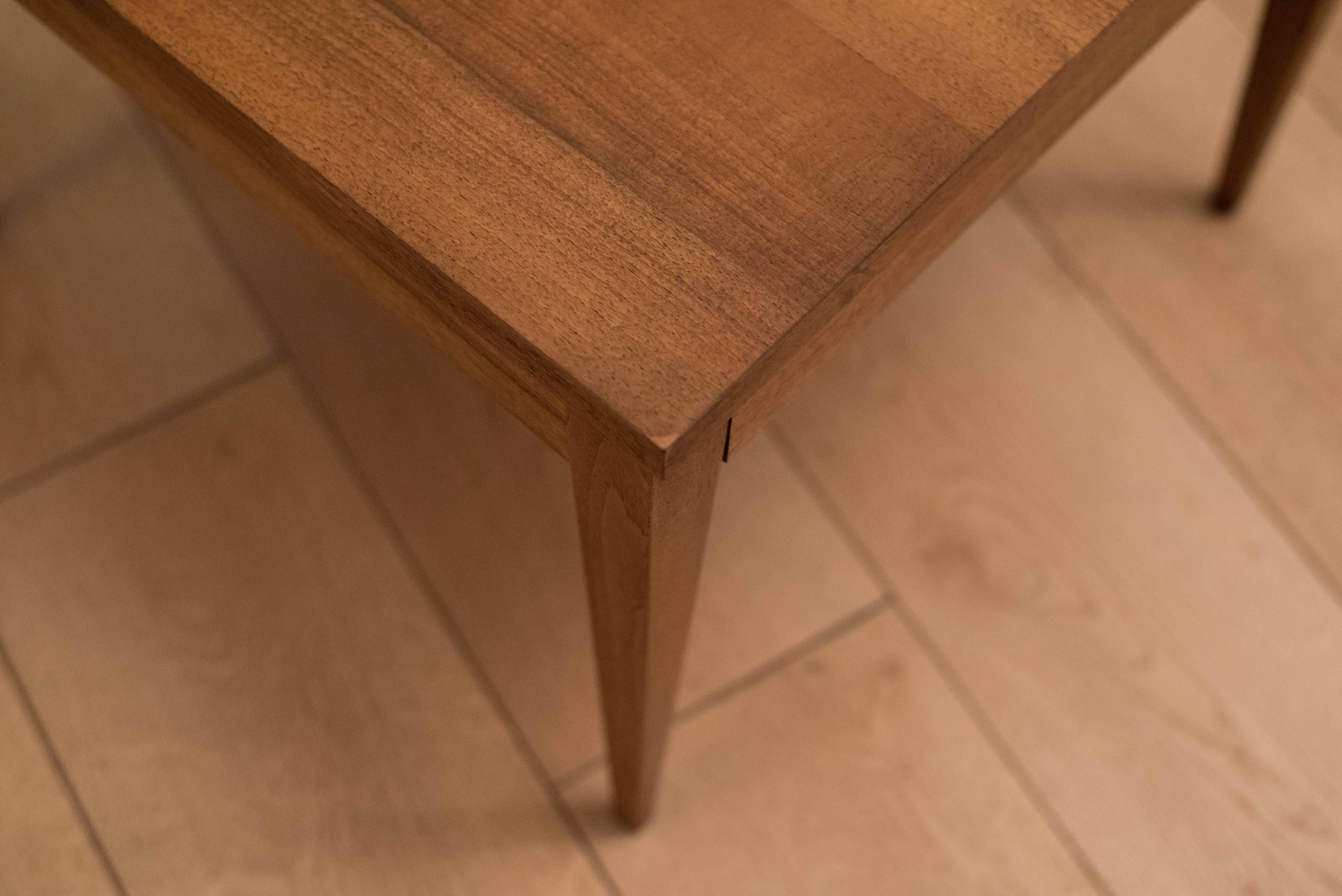 Mid-Century Walnut Square End Tables 3