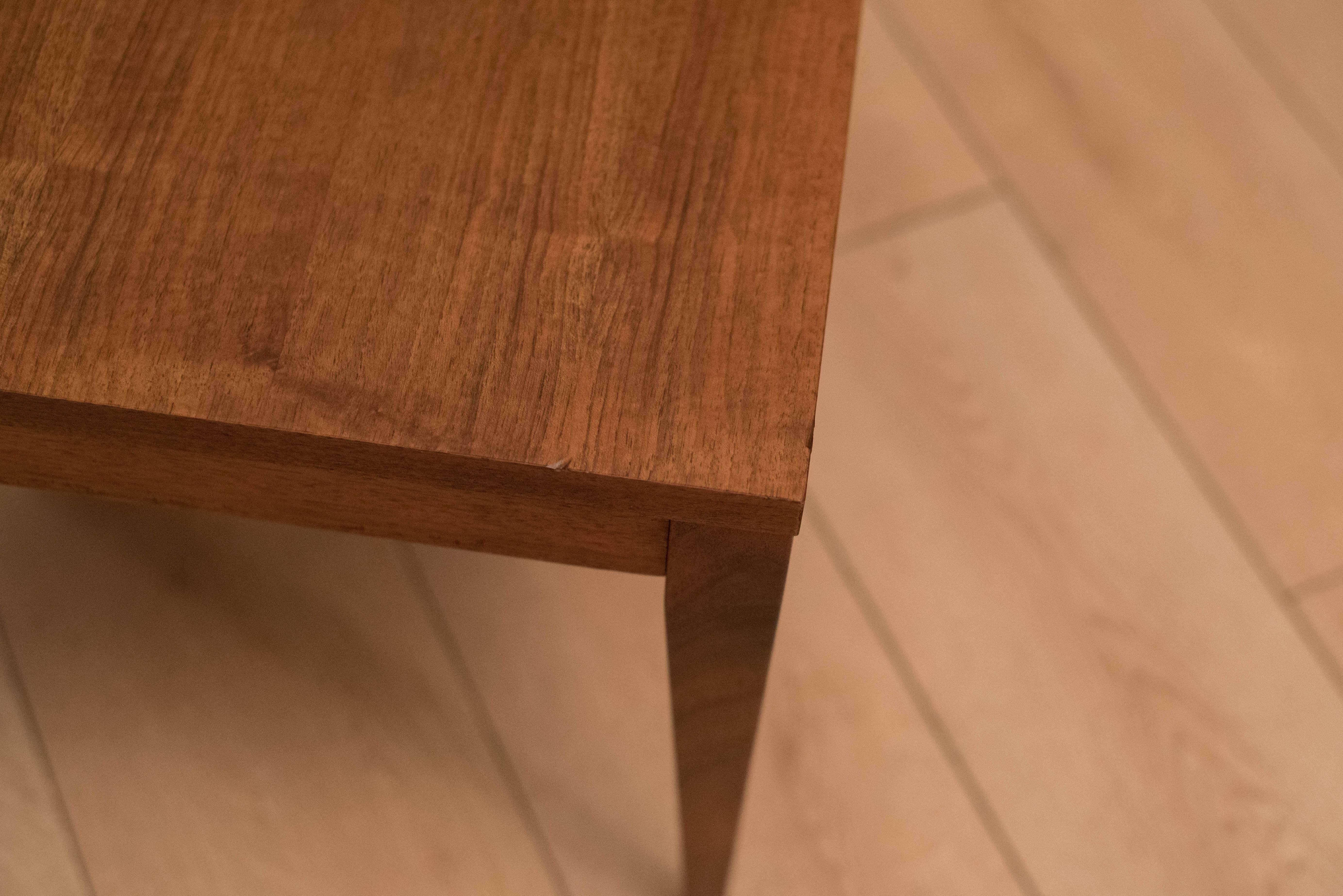 Mid-Century Walnut Square End Tables 2