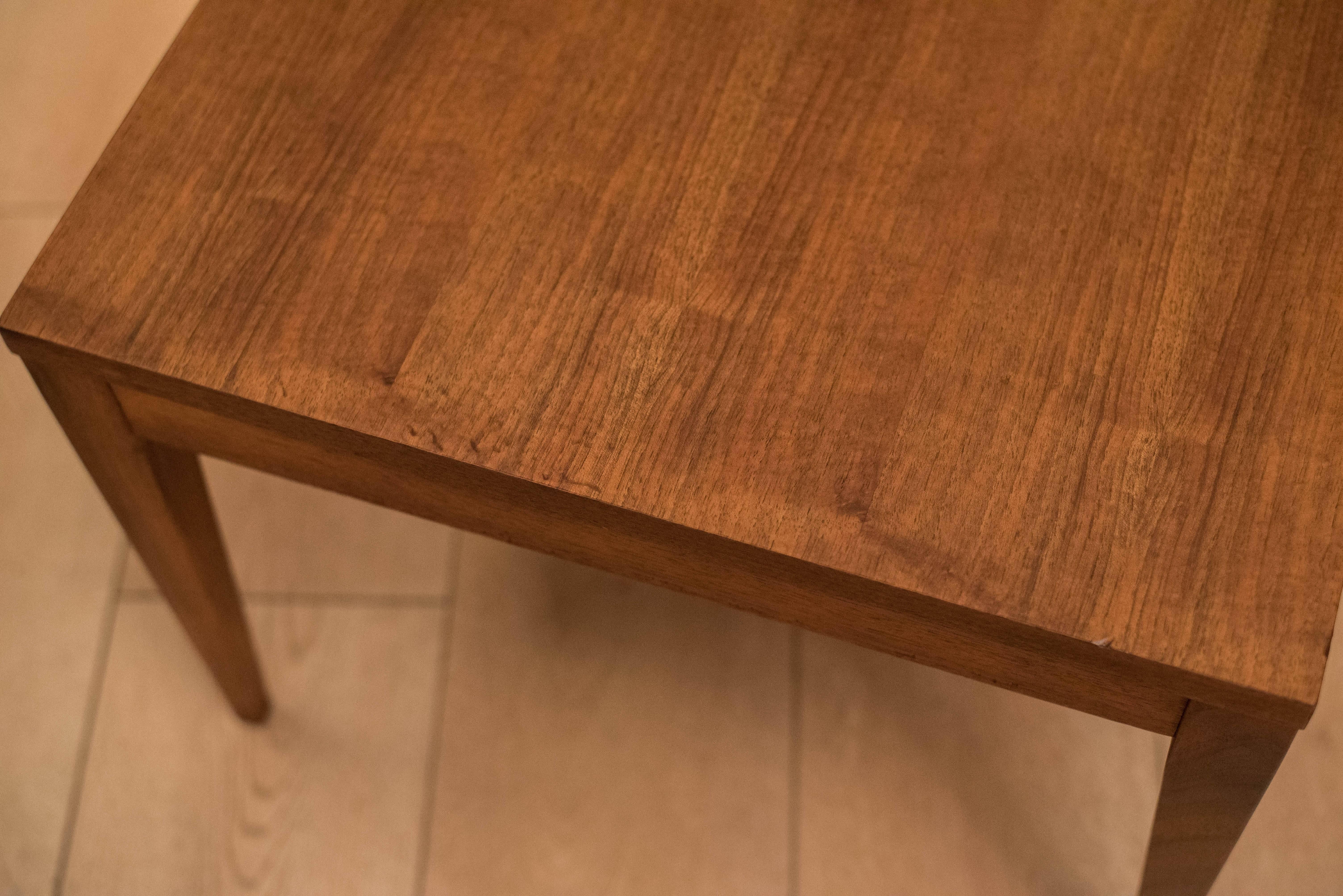 Mid-Century Walnut Square End Tables 1