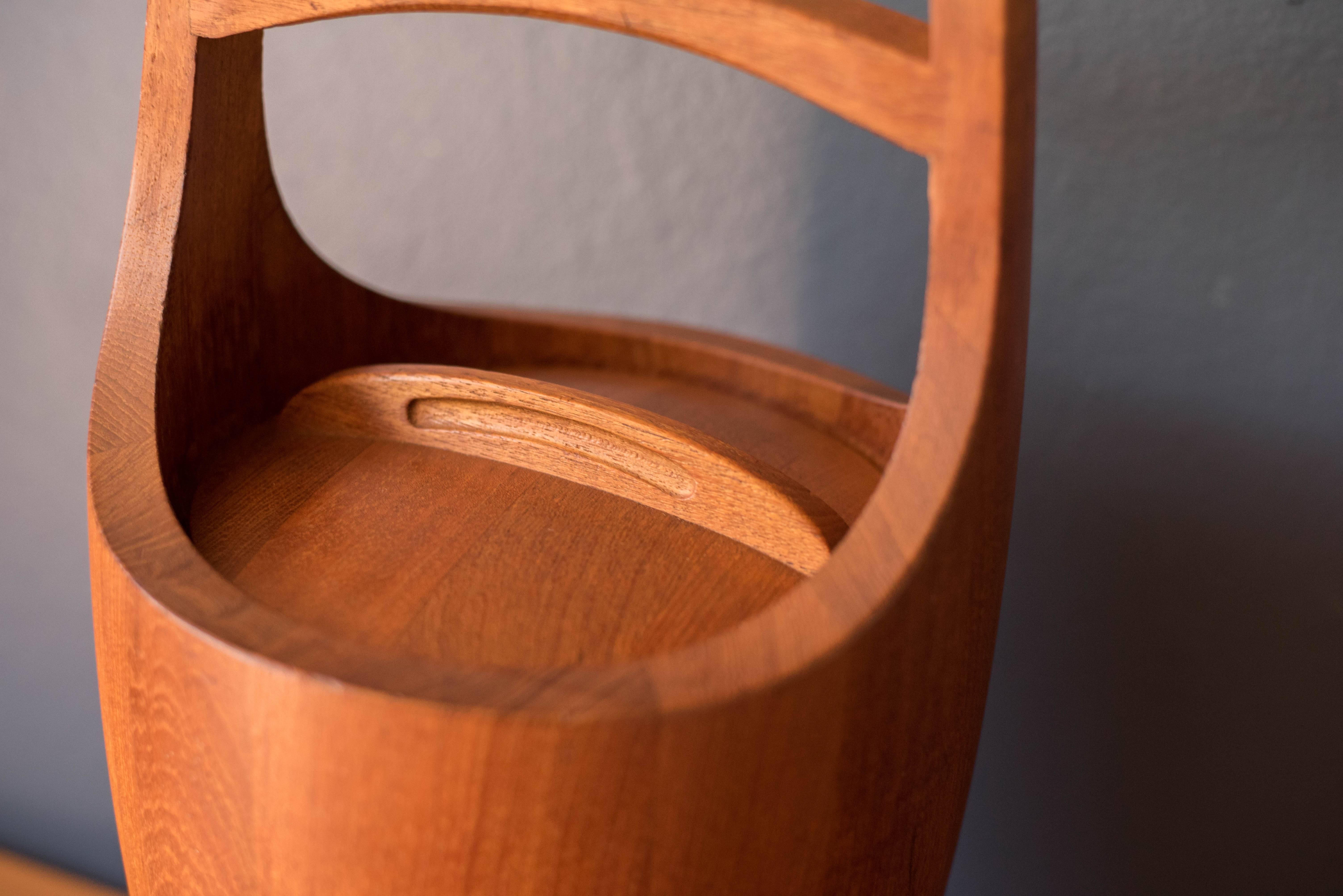 dansk teak ice bucket