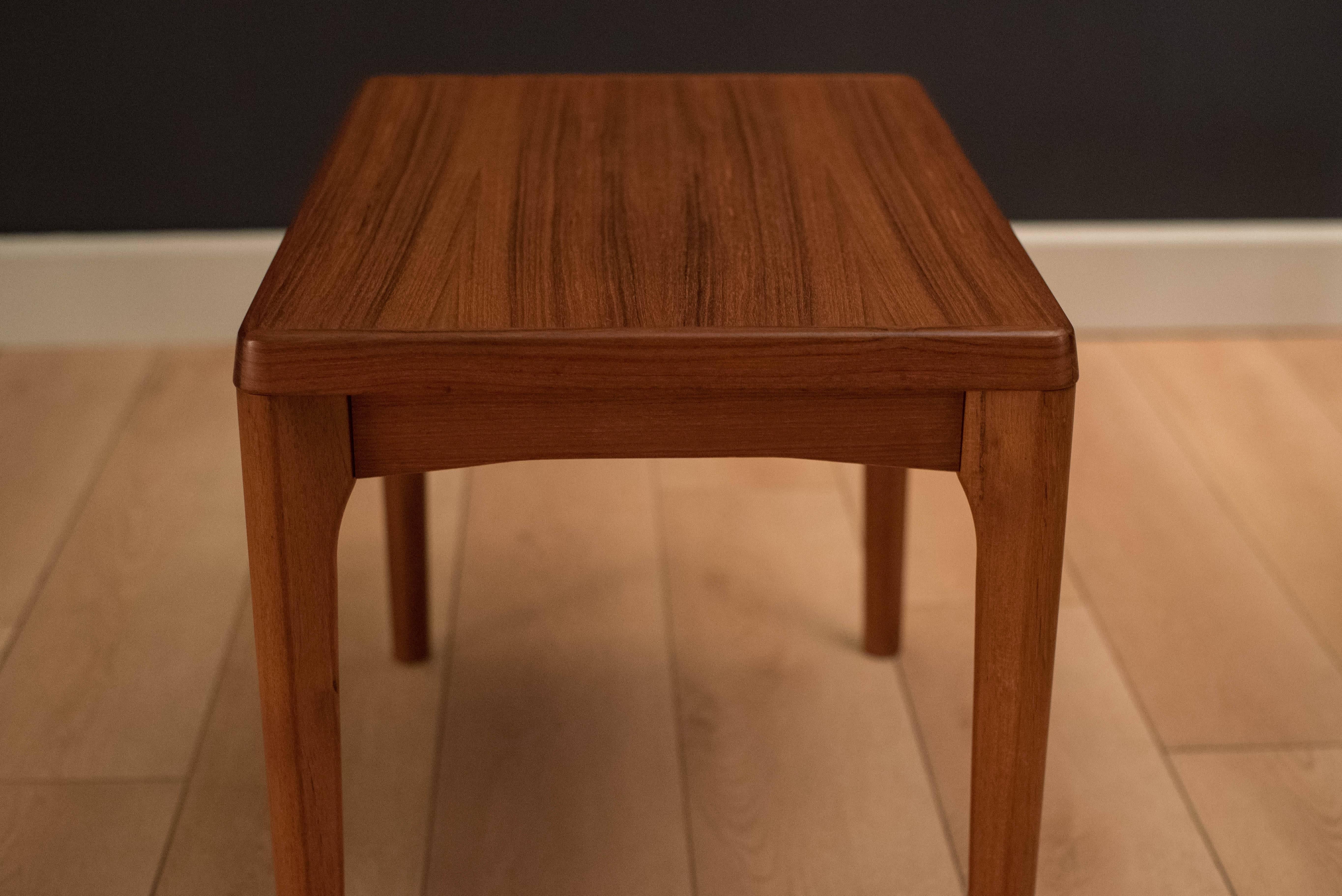 Danish Teak End Tables by Henning Kjaernulf 1