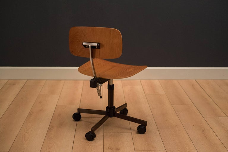 Vintage Teak Kevi Office Chair By Jorgen Rasmussen For At 1stdibs Danish Teak Office Chair Designed By Jorgen Rasmussen For Kevi A S This Piece